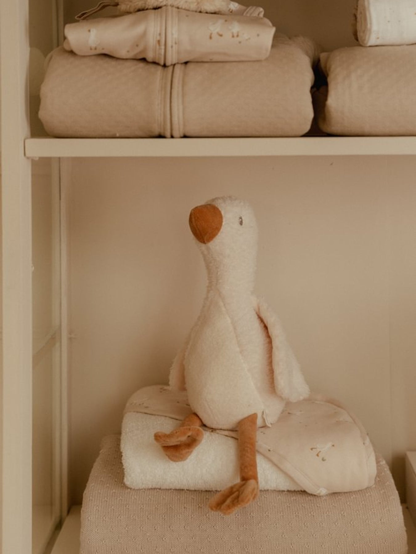 Cuddly Goose Toy White