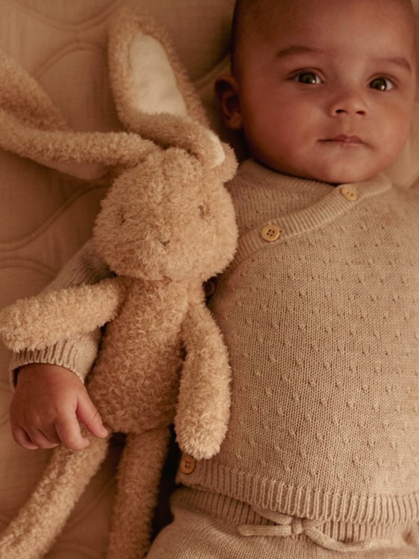 Baby Bunny Soft Toy Beige