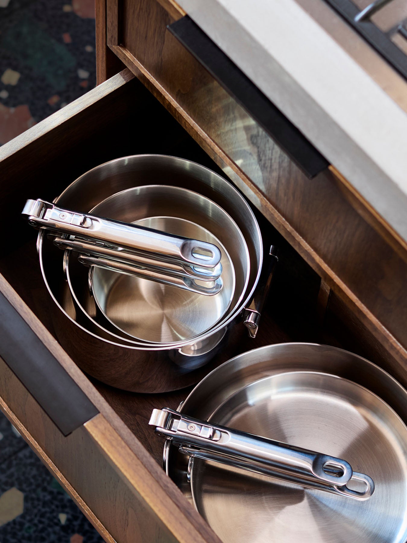 Space Steel Stainless Steel Saute pan with Lid 28cm