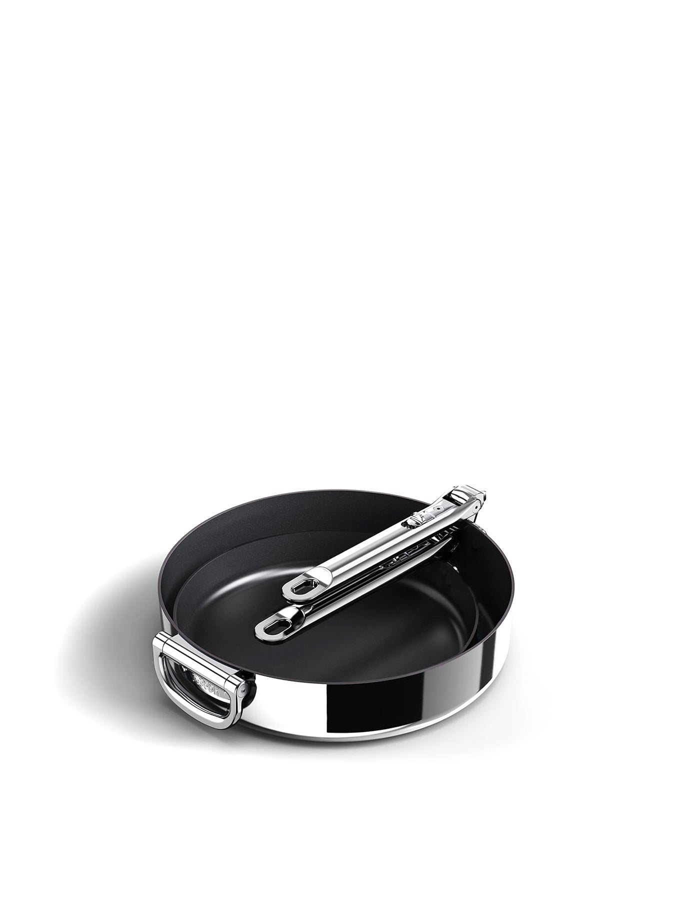 Space Steel Stainless Steel Set of 2 Fry Pan Set