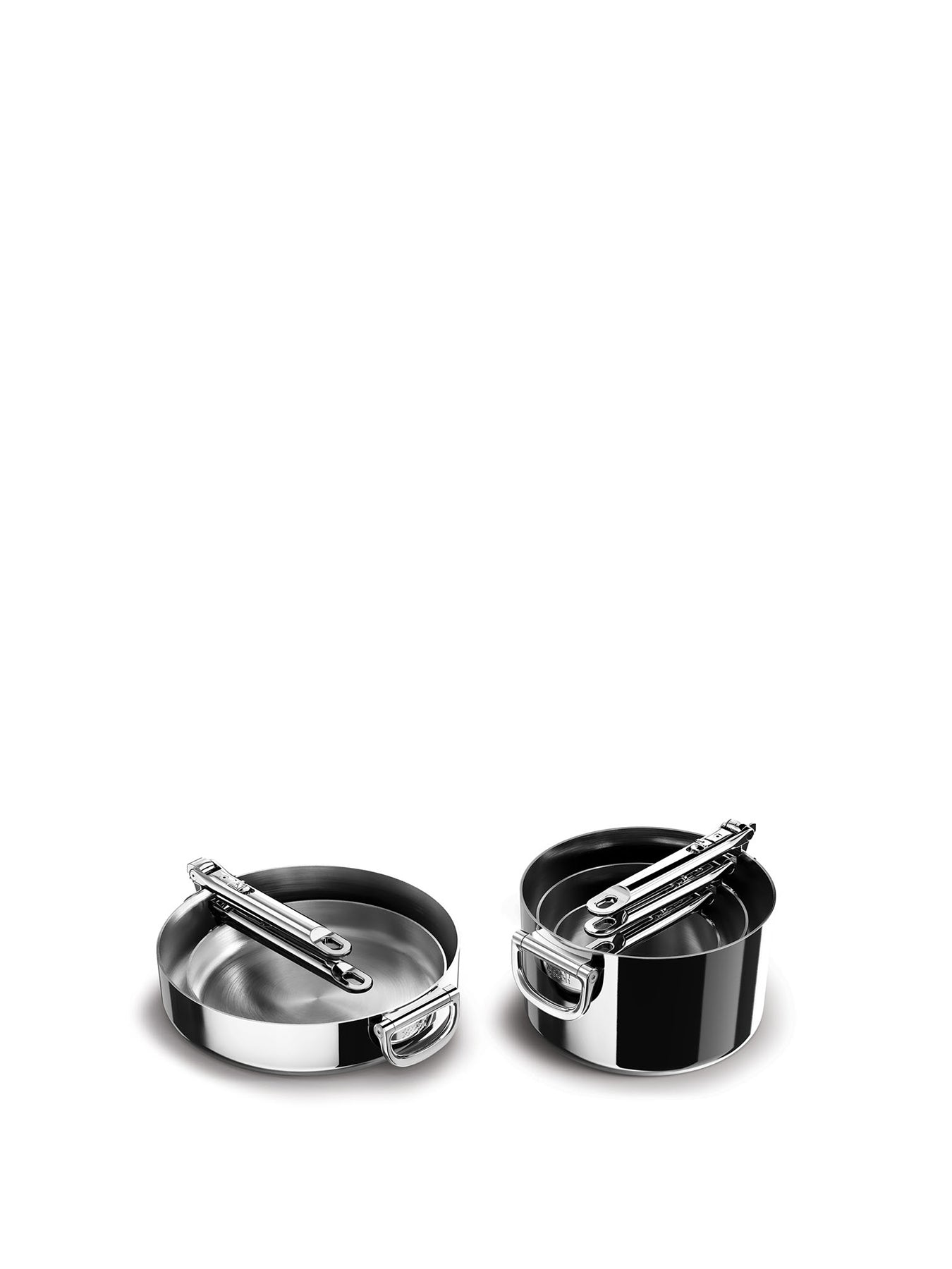 Space Steel 5 Piece Stainless Steel Saucepan Set