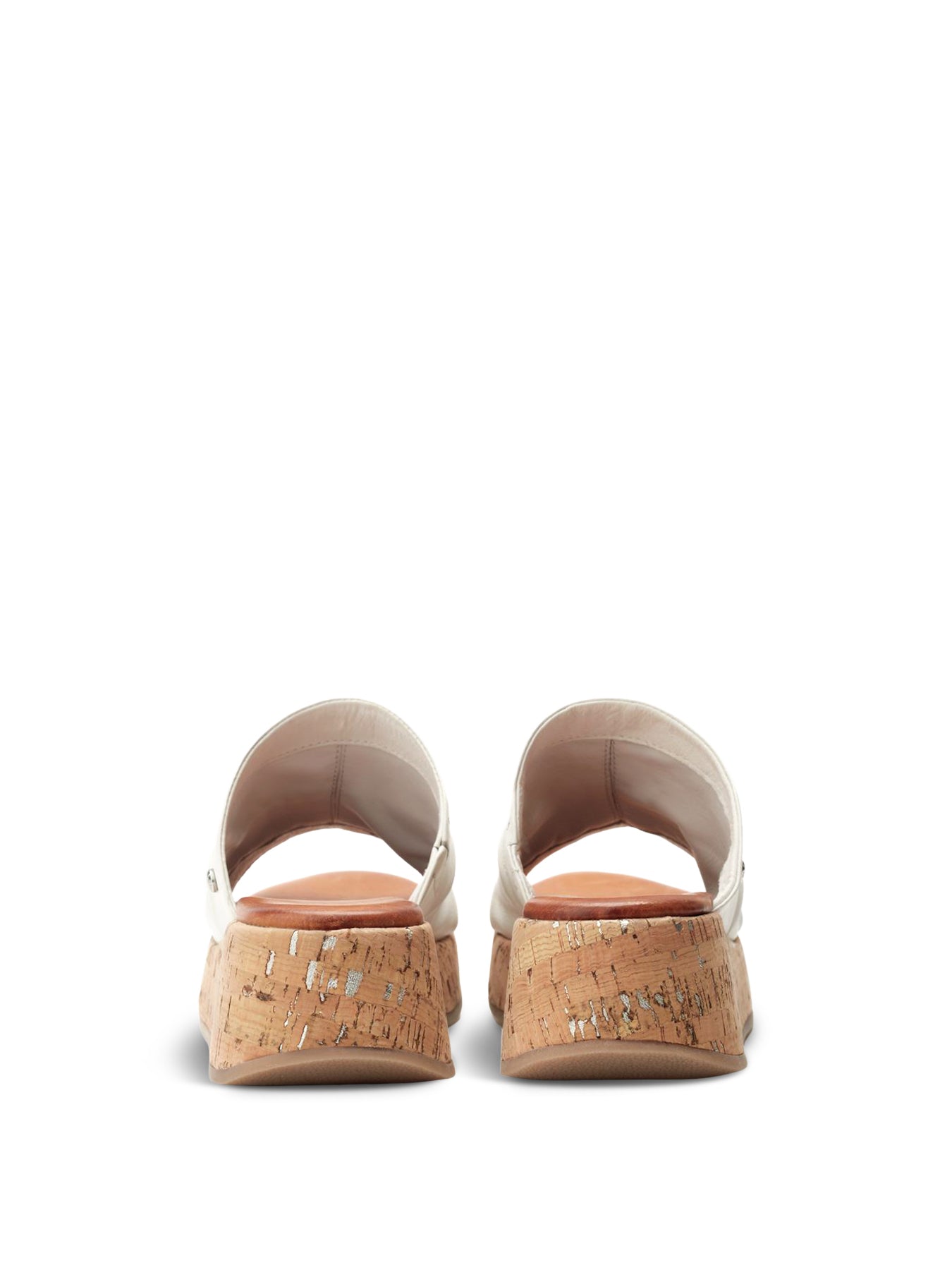 White Kalimeres Ruched Sandals