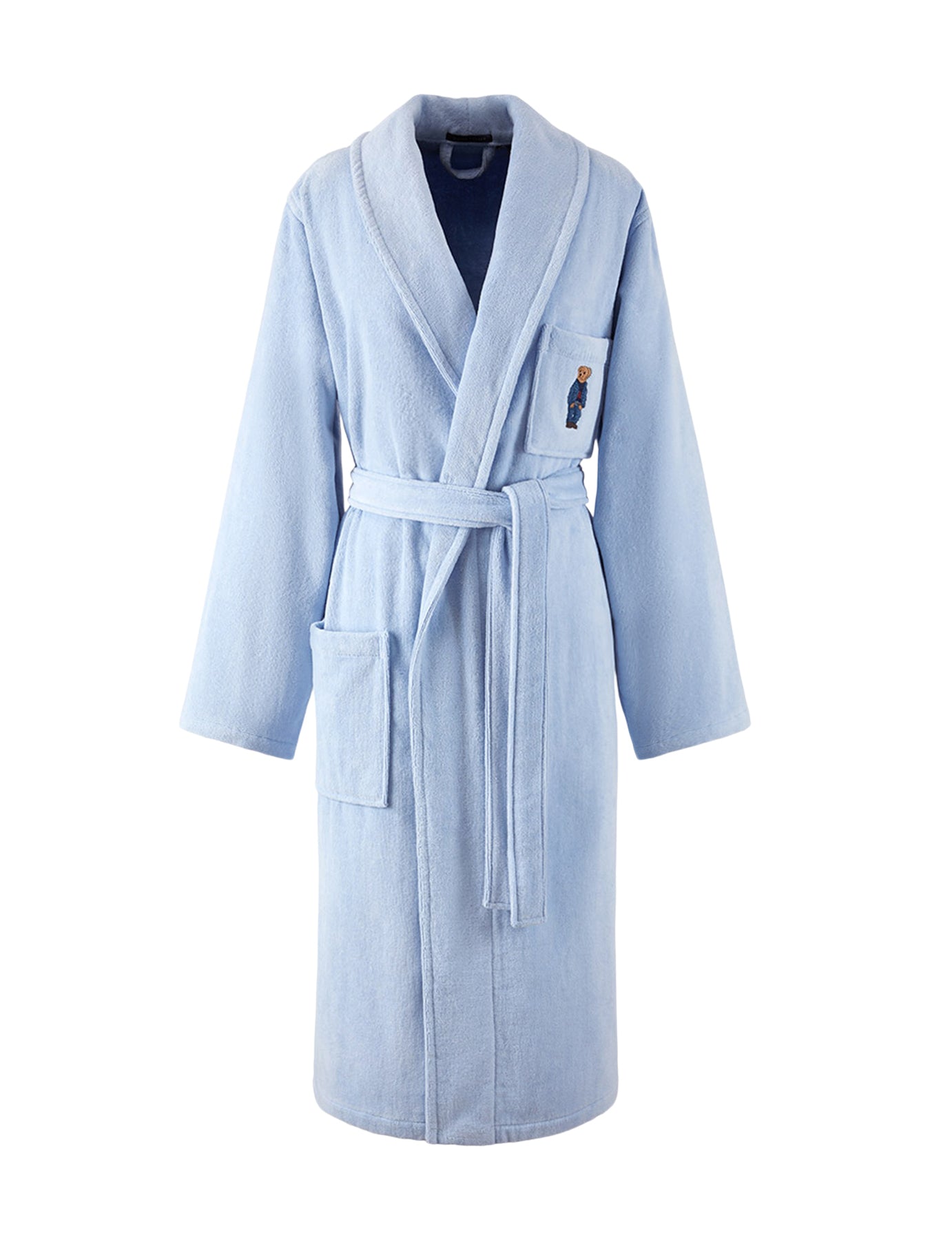 Denim Bear Office Blue Bathrobe
