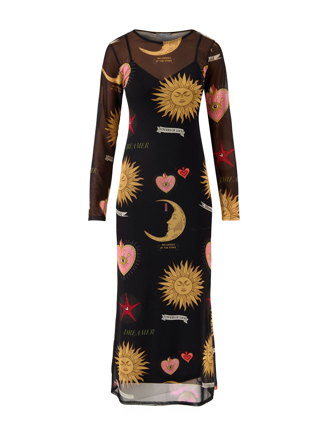 Mystical Mesh Dress Black