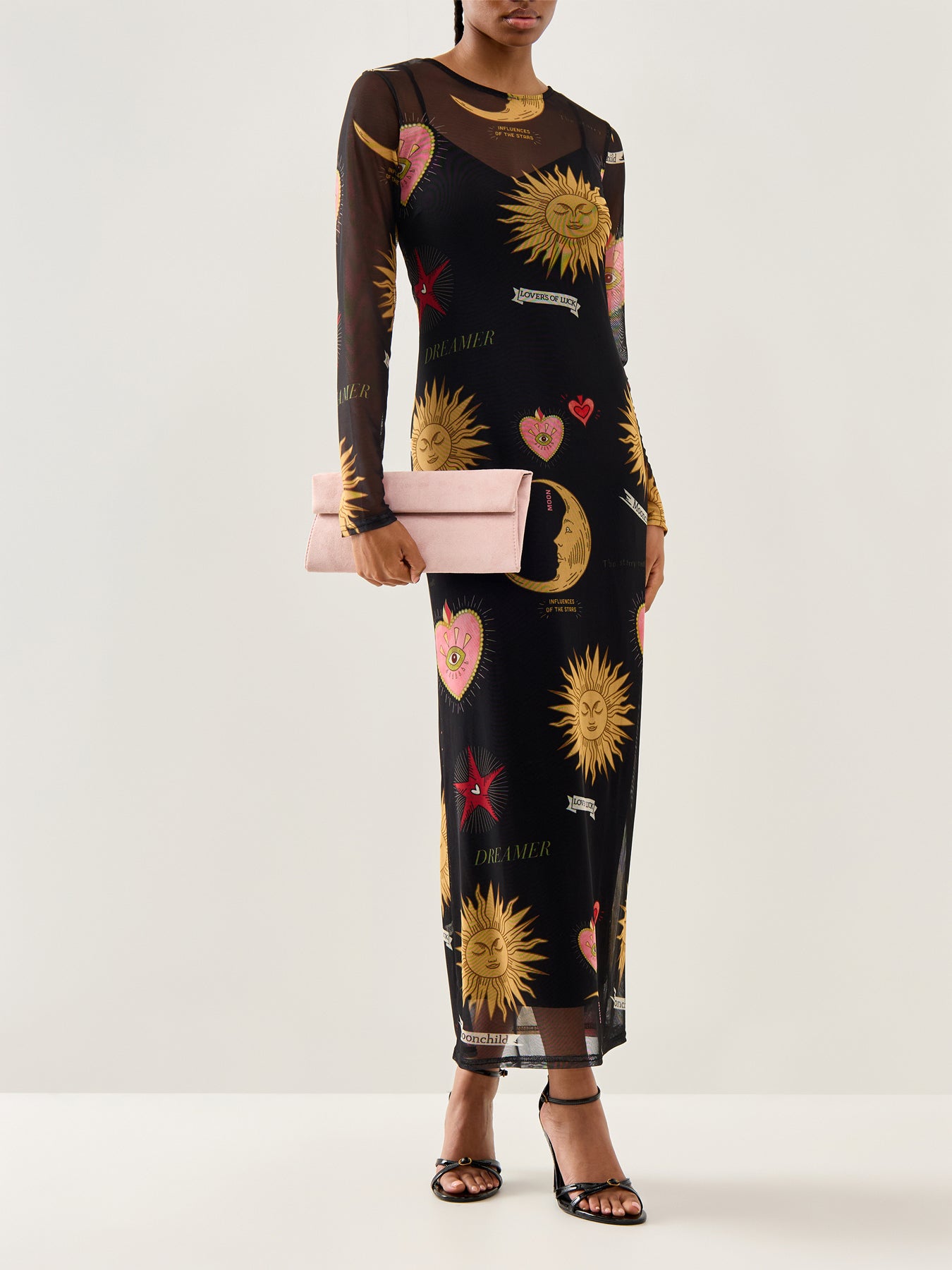 Mystical Mesh Dress Black