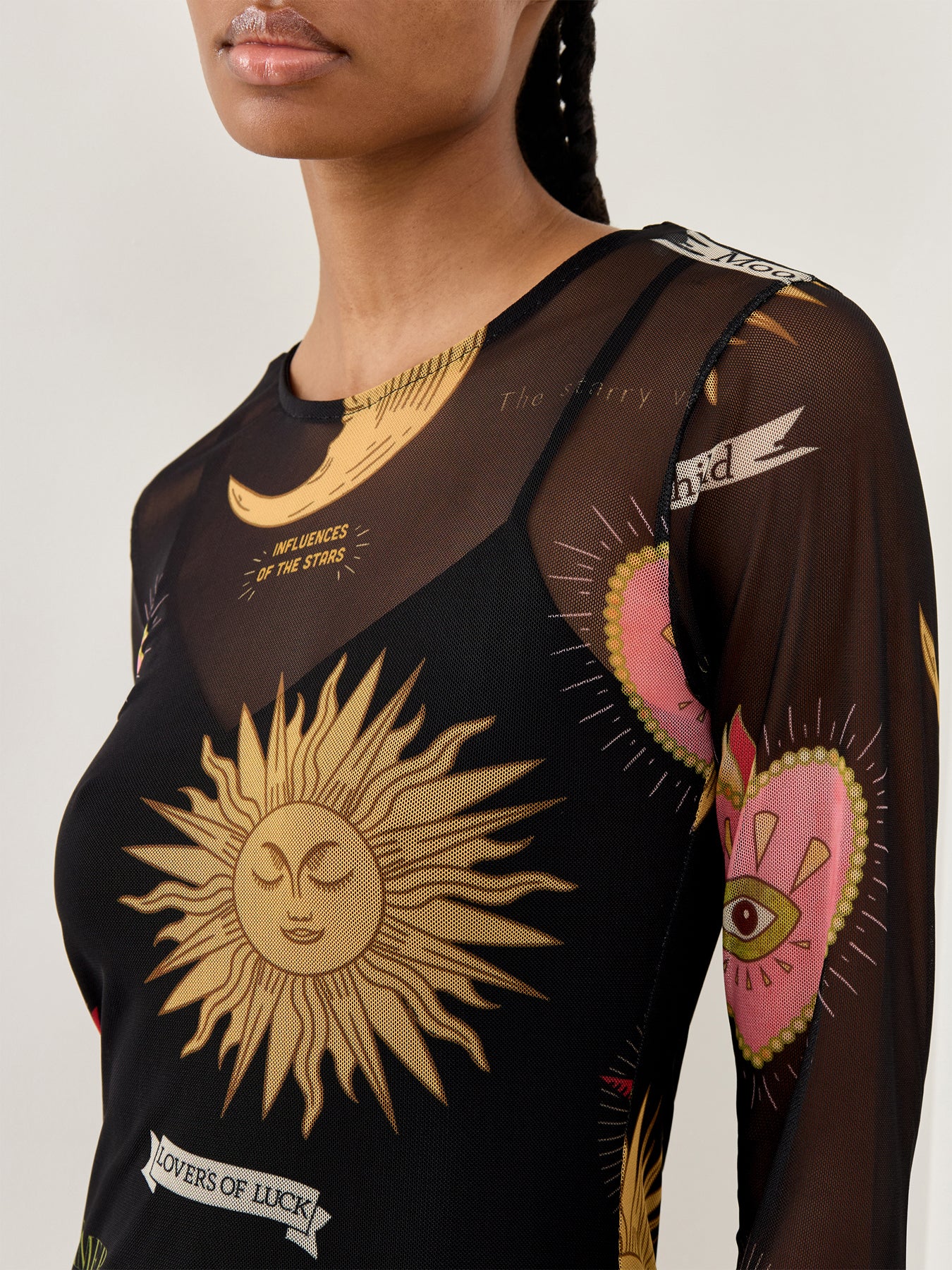 Mystical Mesh Dress Black