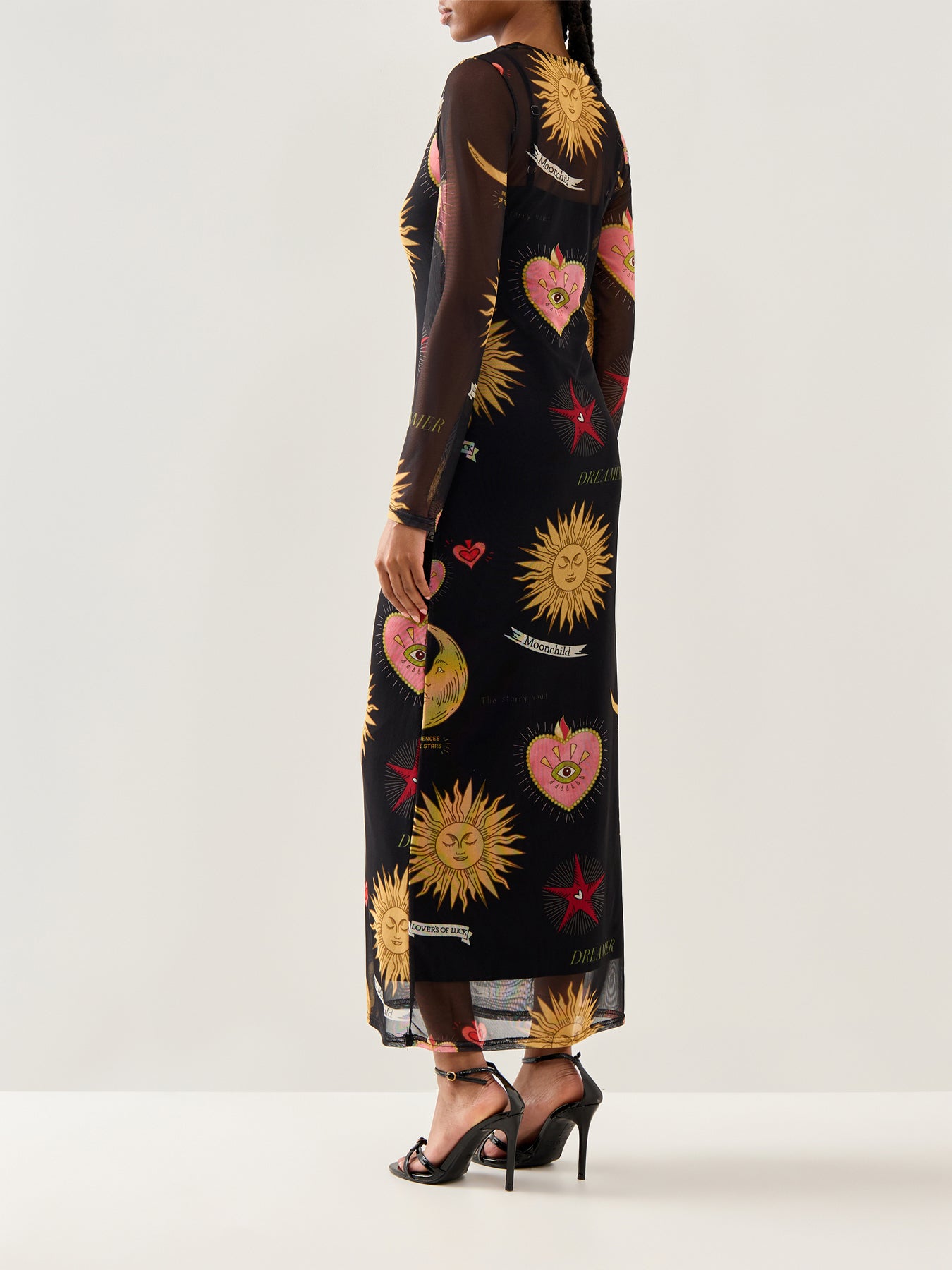 Mystical Mesh Dress Black