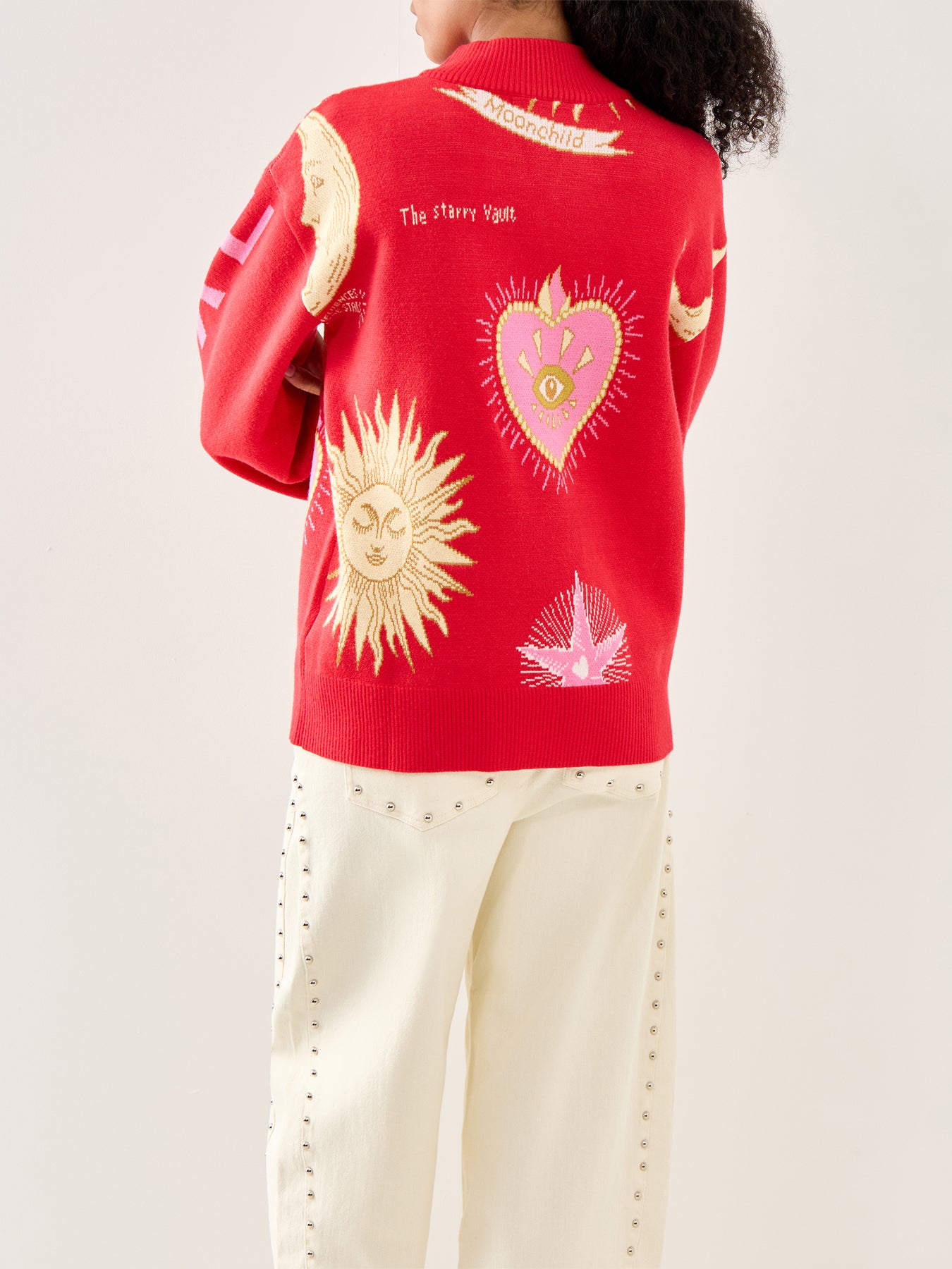 Red Mystical Cardigan Red