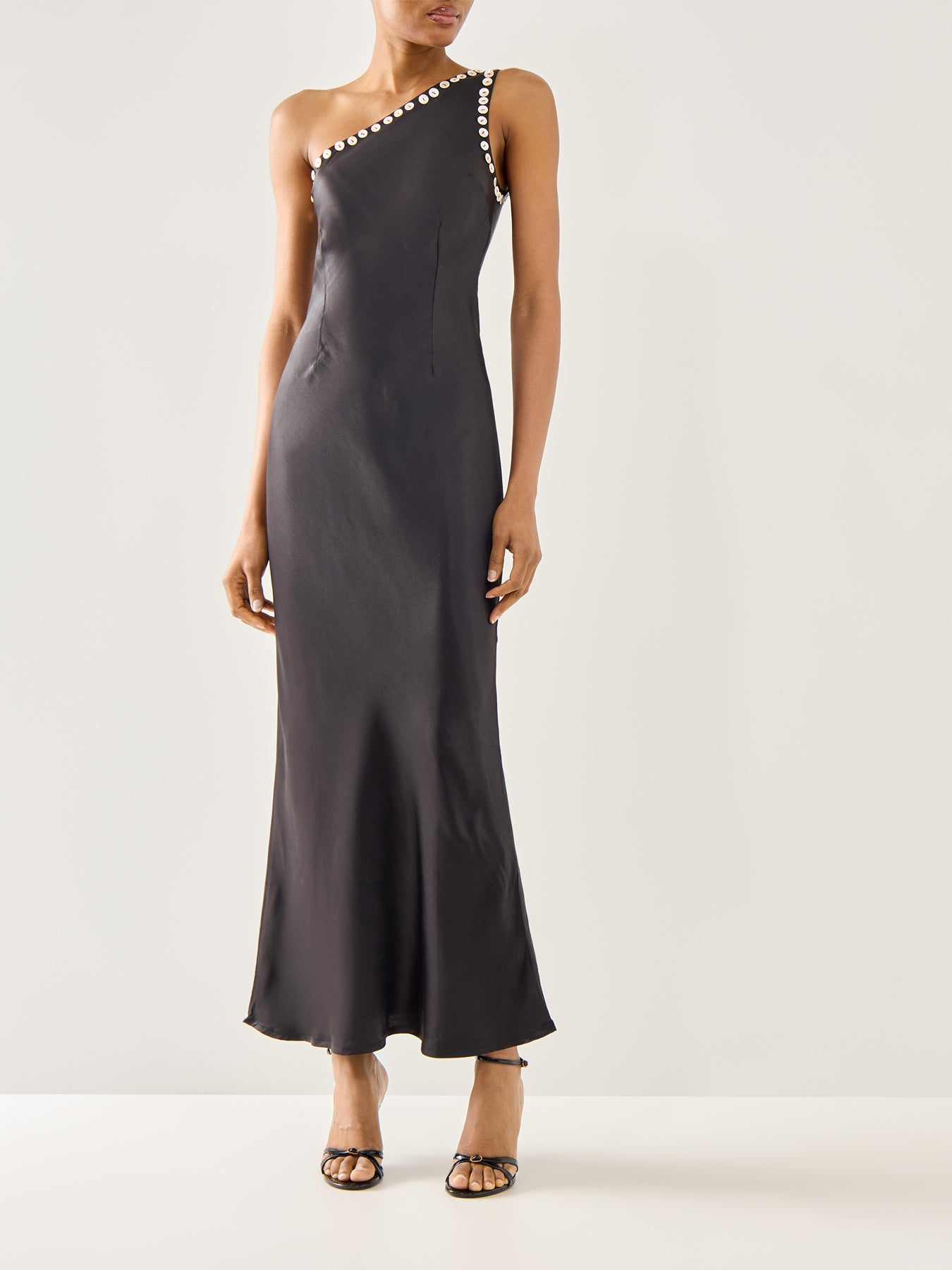 Button Kirsty Dress Black