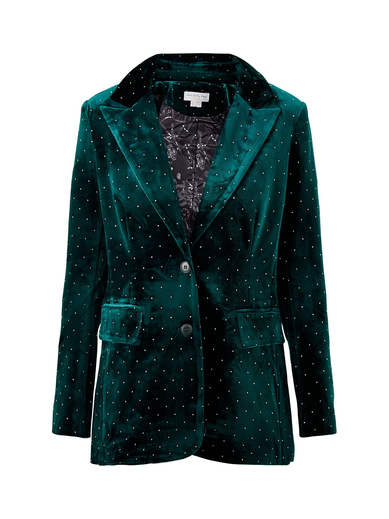 Velvet Blazer Green