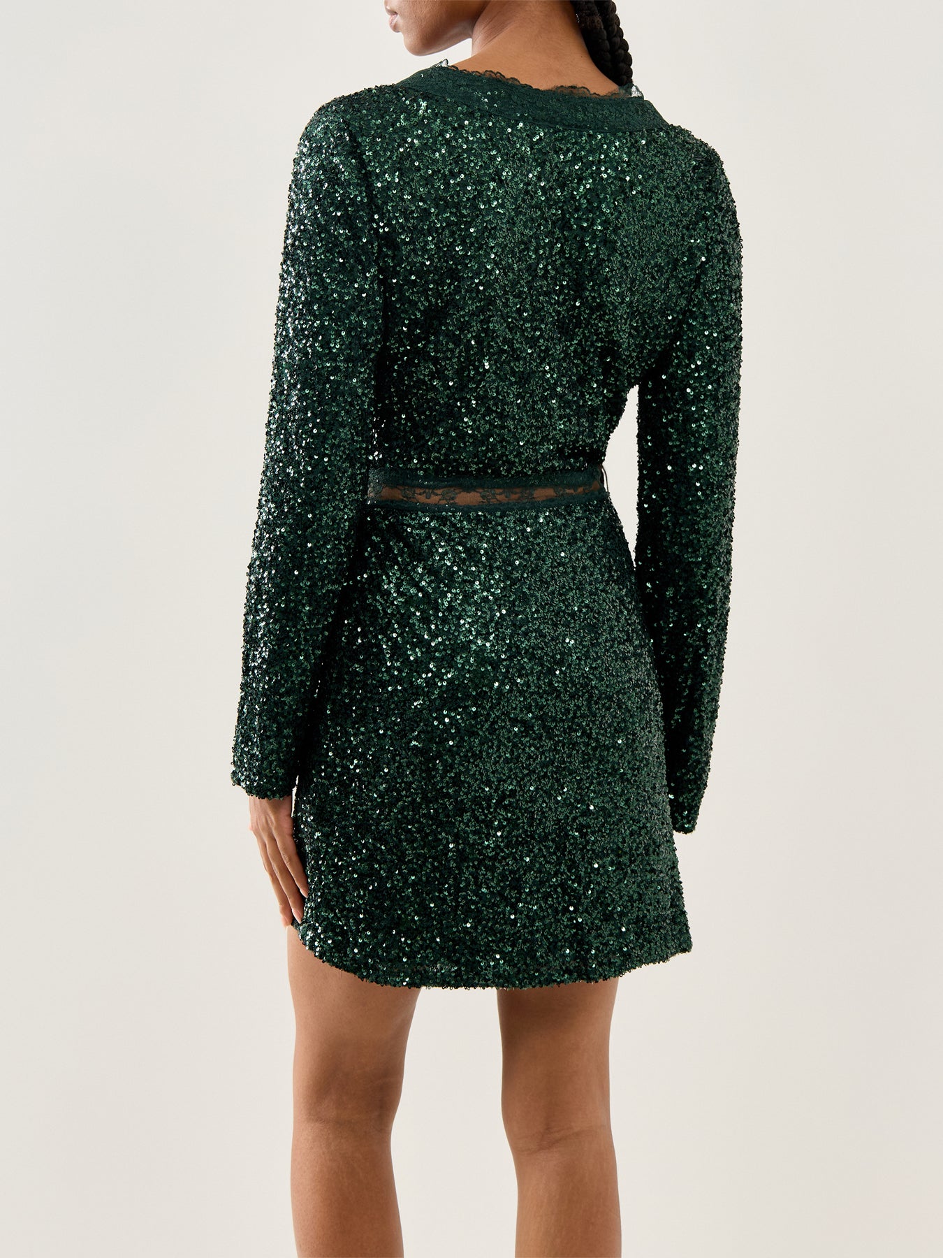 Sequin Mini Dress Green