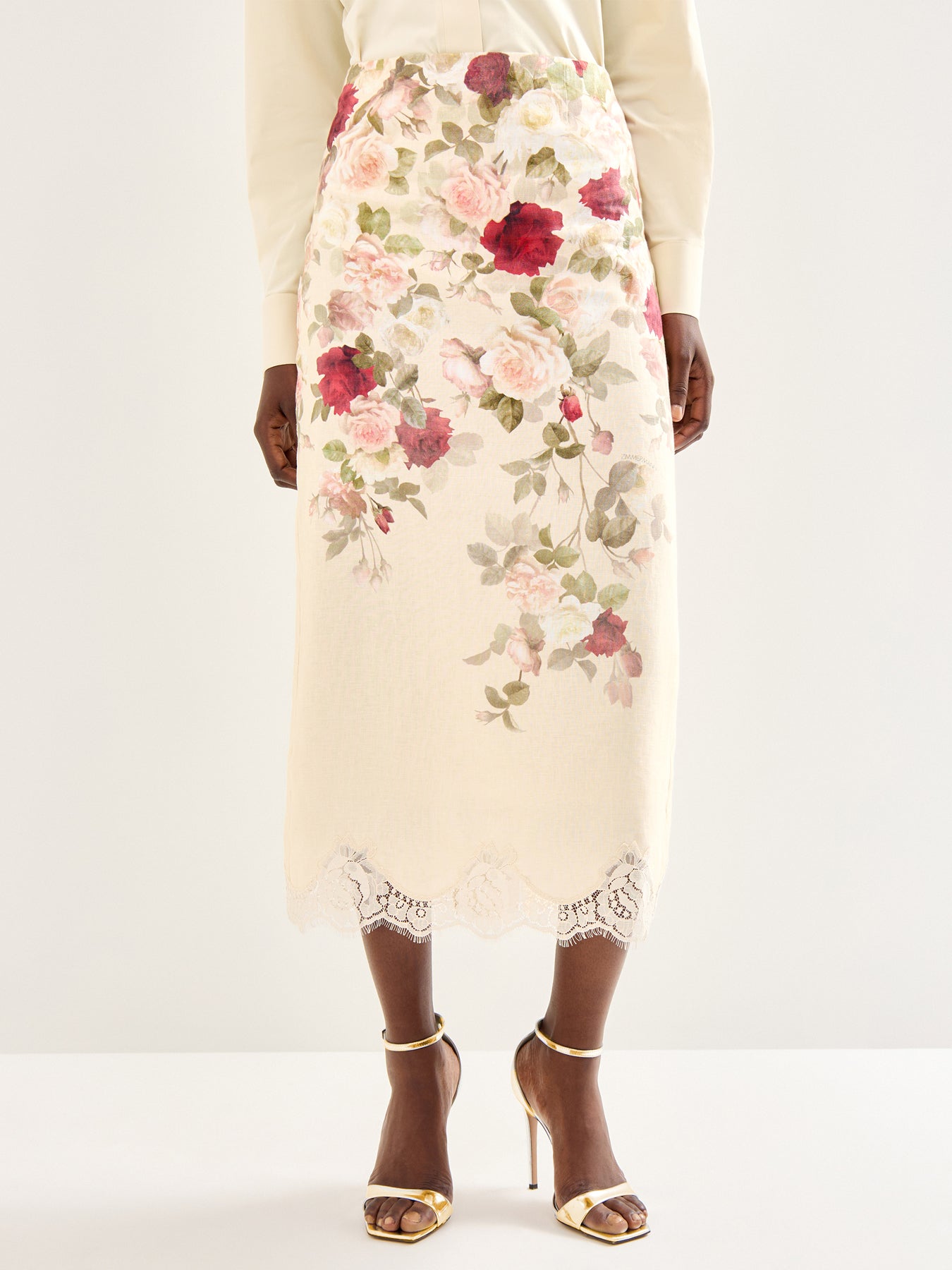 Hypnotic Pencil Skirt Cream