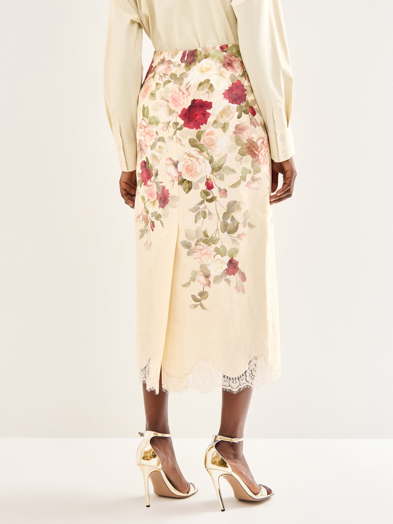 Hypnotic Pencil Skirt Cream