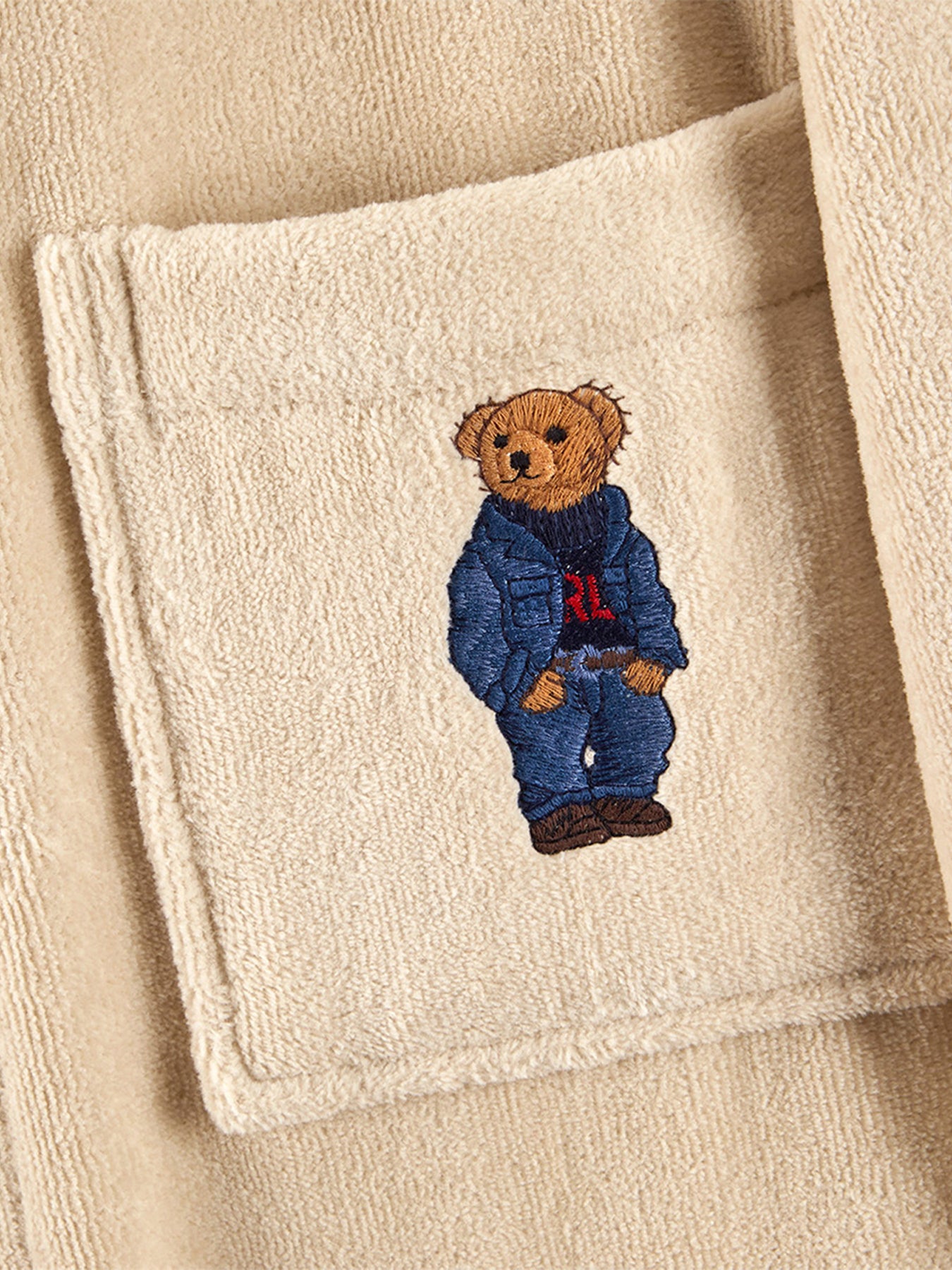 Denim Bear Pale Oak Bathrobe