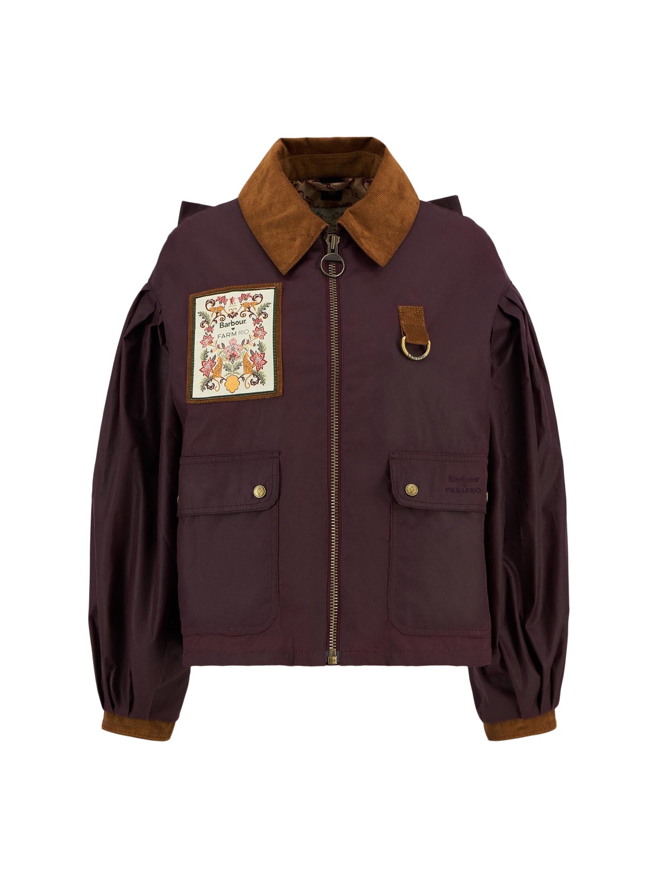 Womens Barbour X Farm Rio Thais Wax Jacket