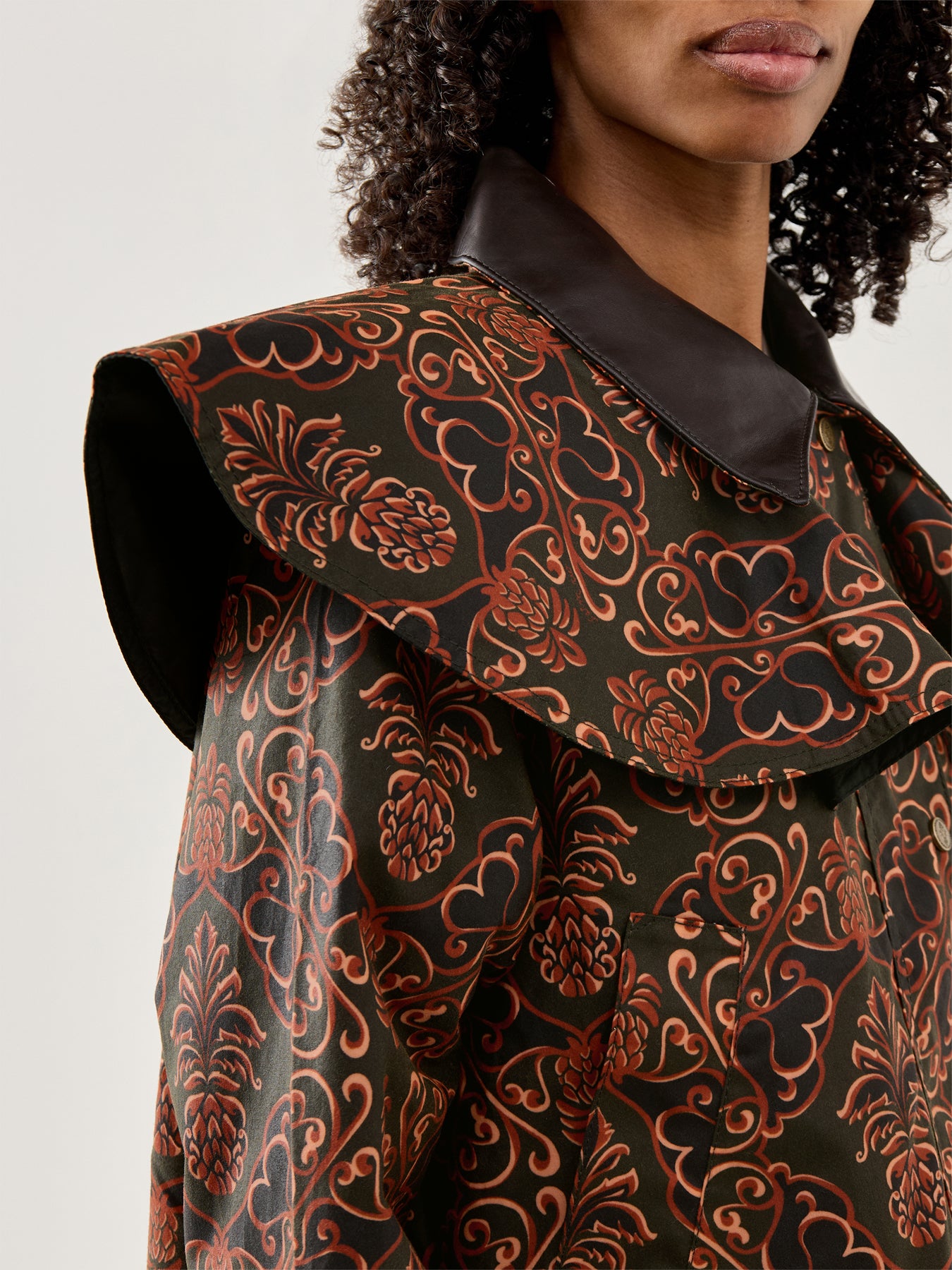 Womens Barbour X Farm Rio Luana Wax Jacket