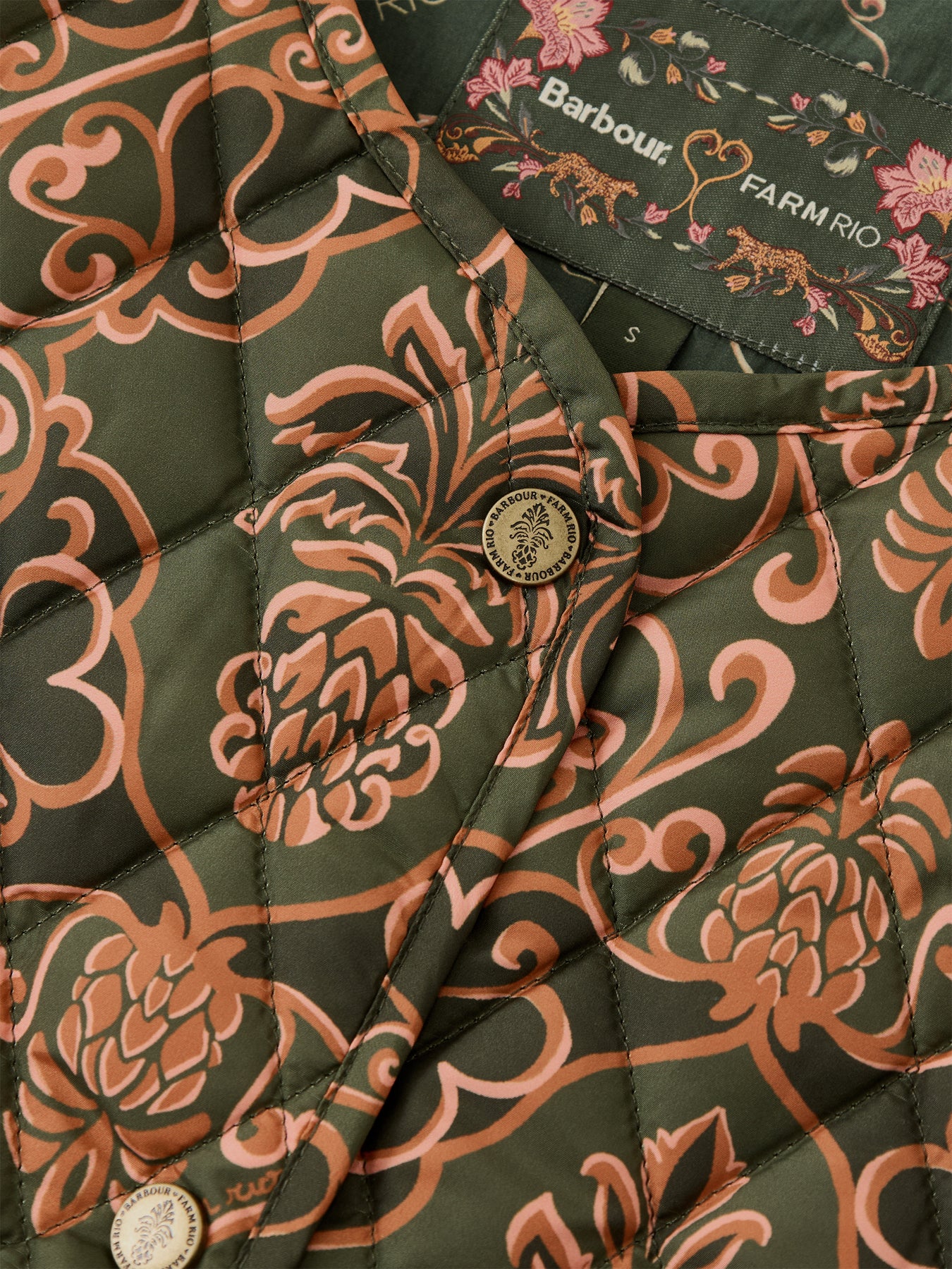 Womens Barbour X Farm Rio Fernanda Liner