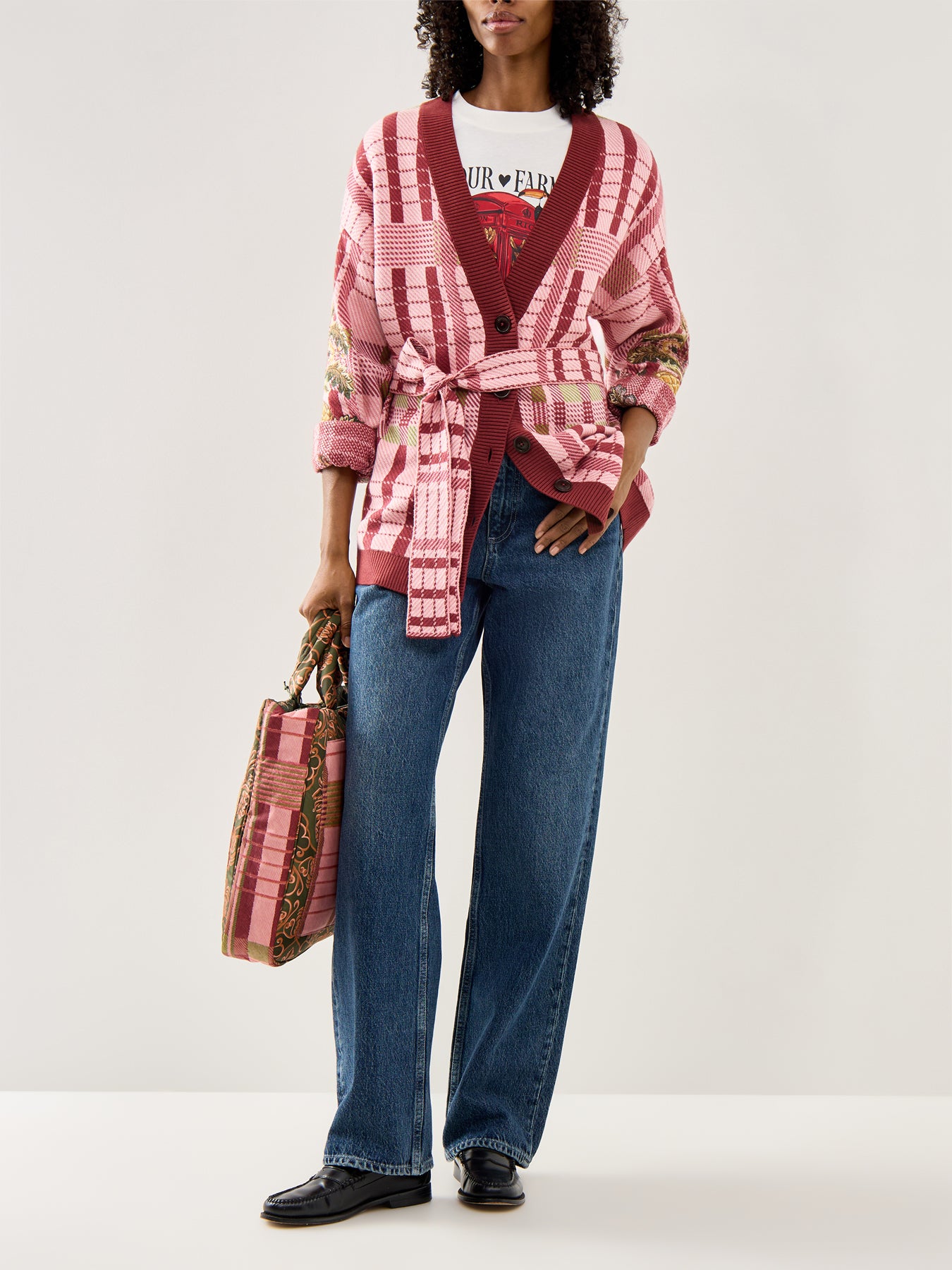 Barbour X Farm Rio Luisa Embroidered Cardigan