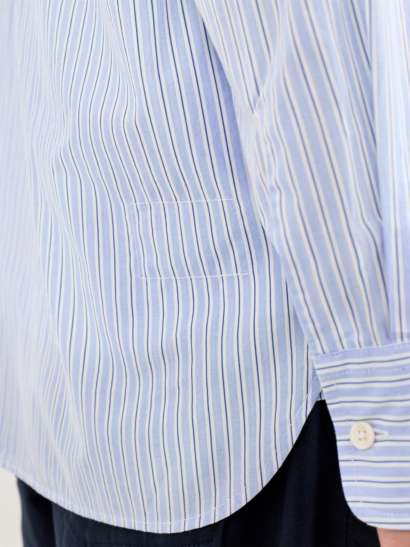 Square Pocket Shirt Blue