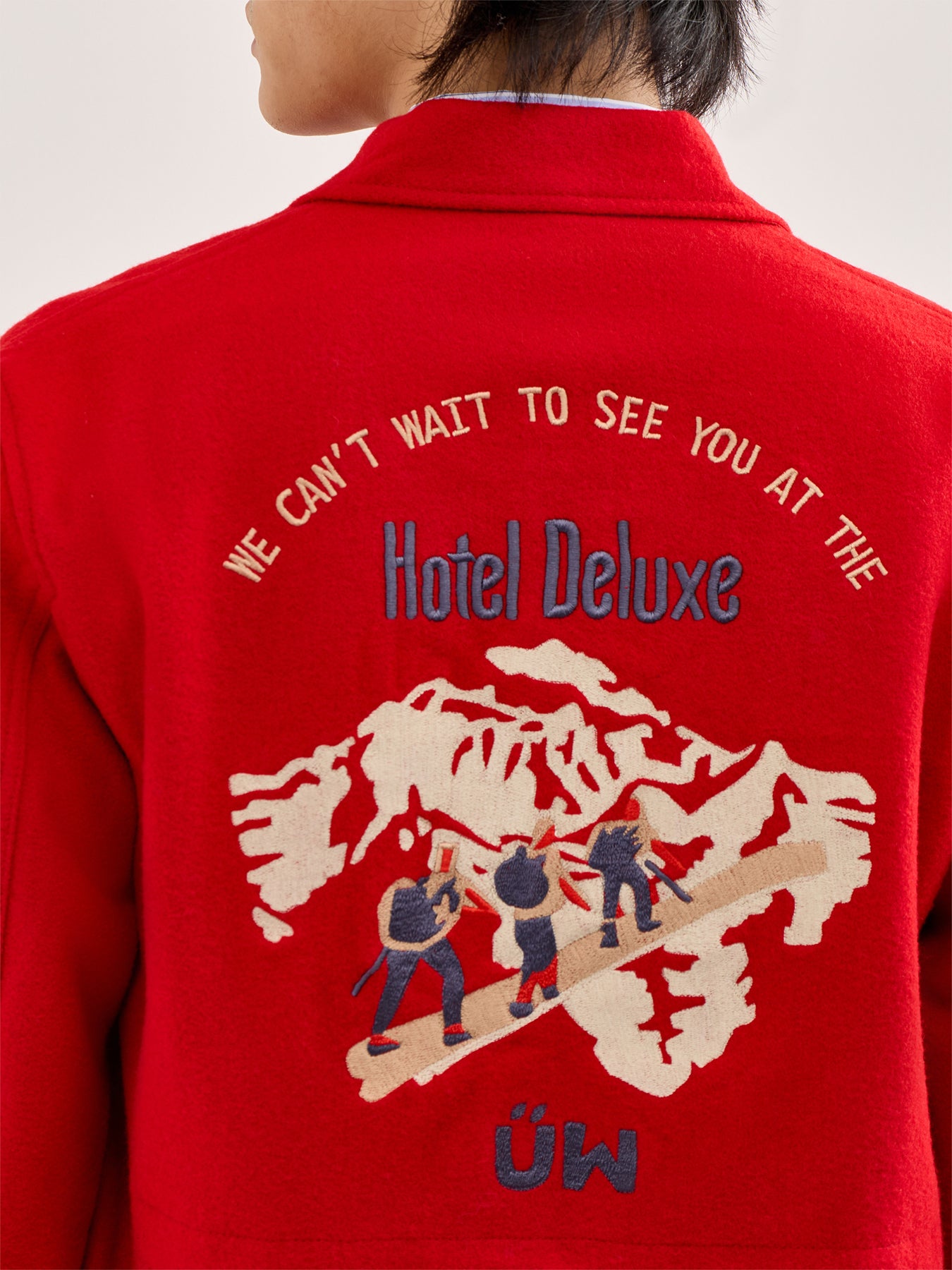 Military Fatigue Jacket Red