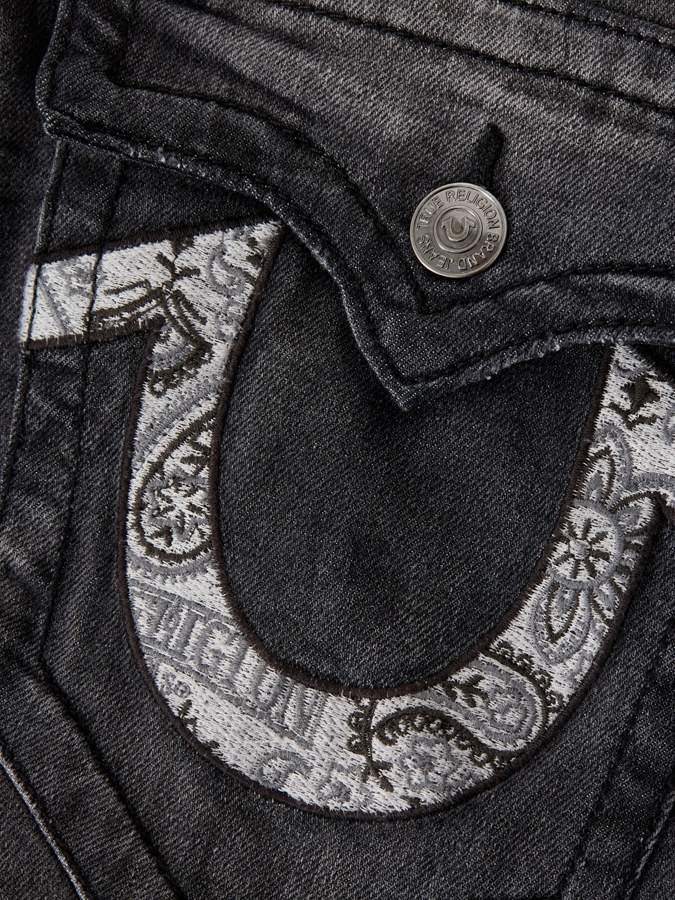 Ricky No Flap Embroidered Bandana