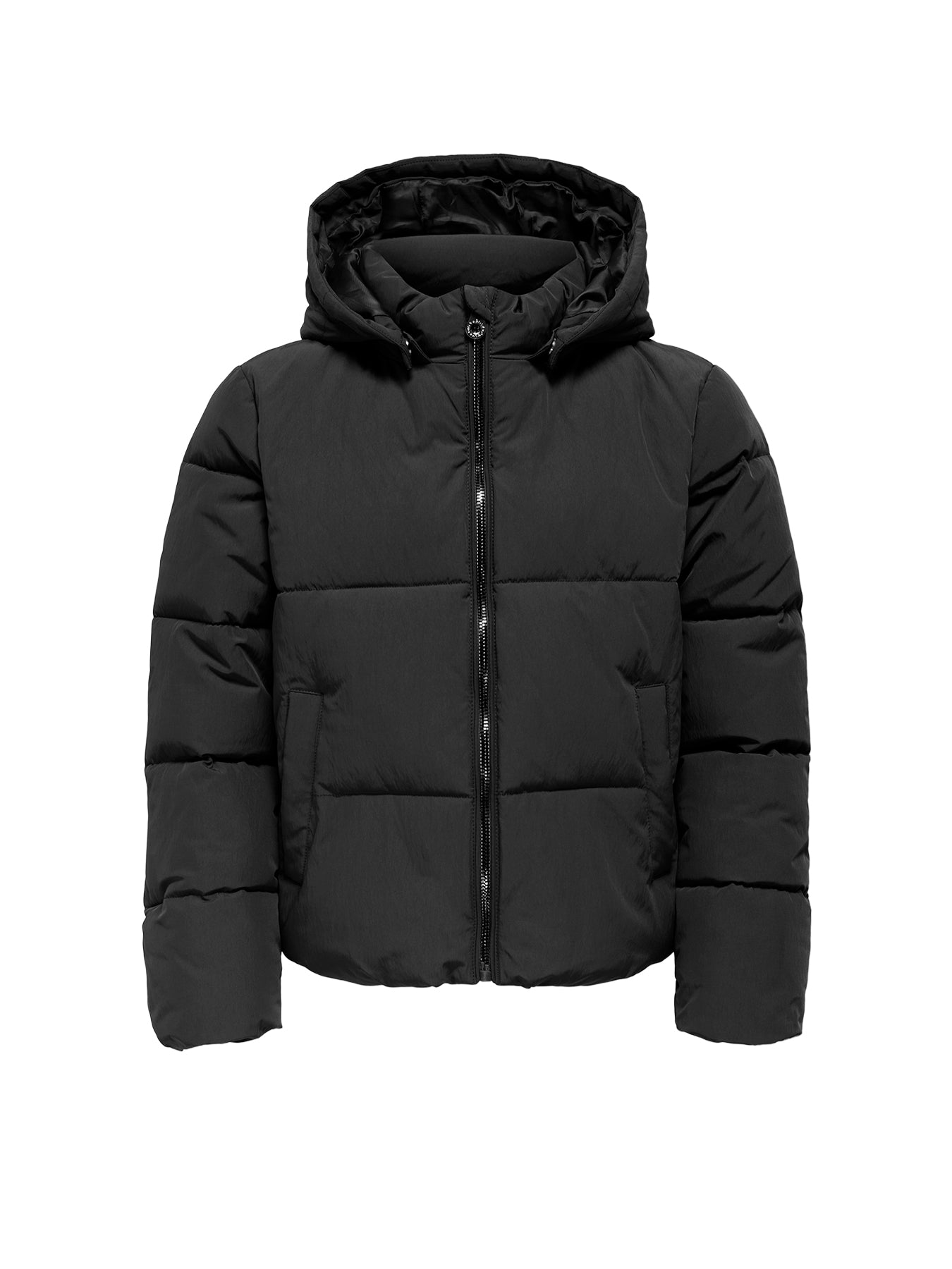 Girls’ Short Puffer Jacket Black