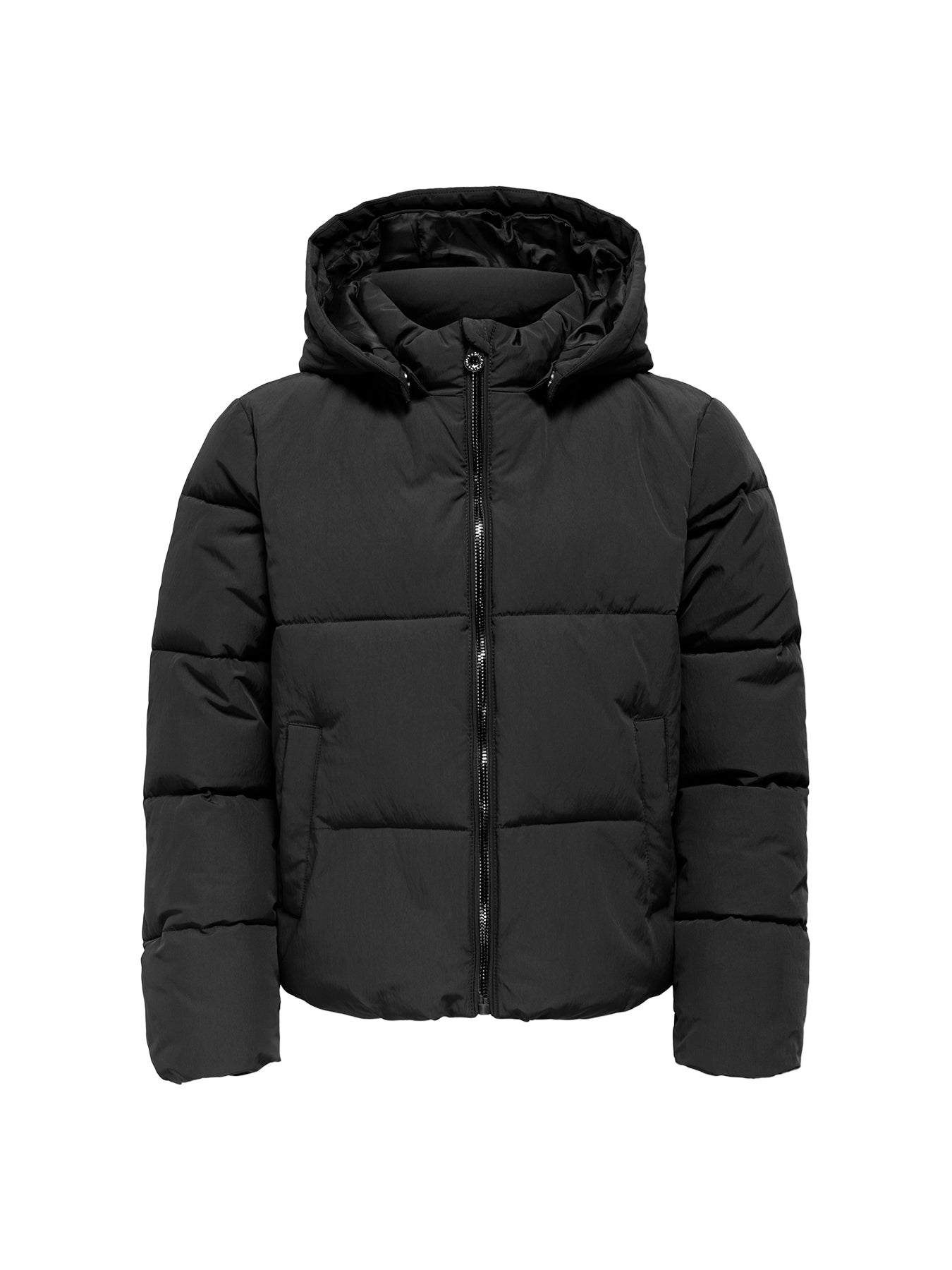 Girls’ Short Puffer Jacket Black