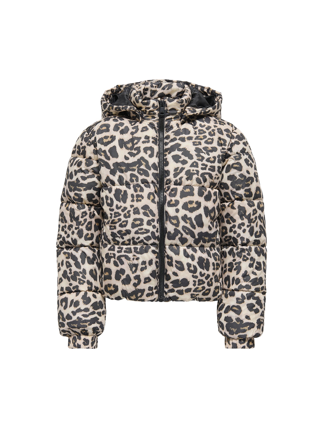 Only Short Puffer Jacket Silver Mink