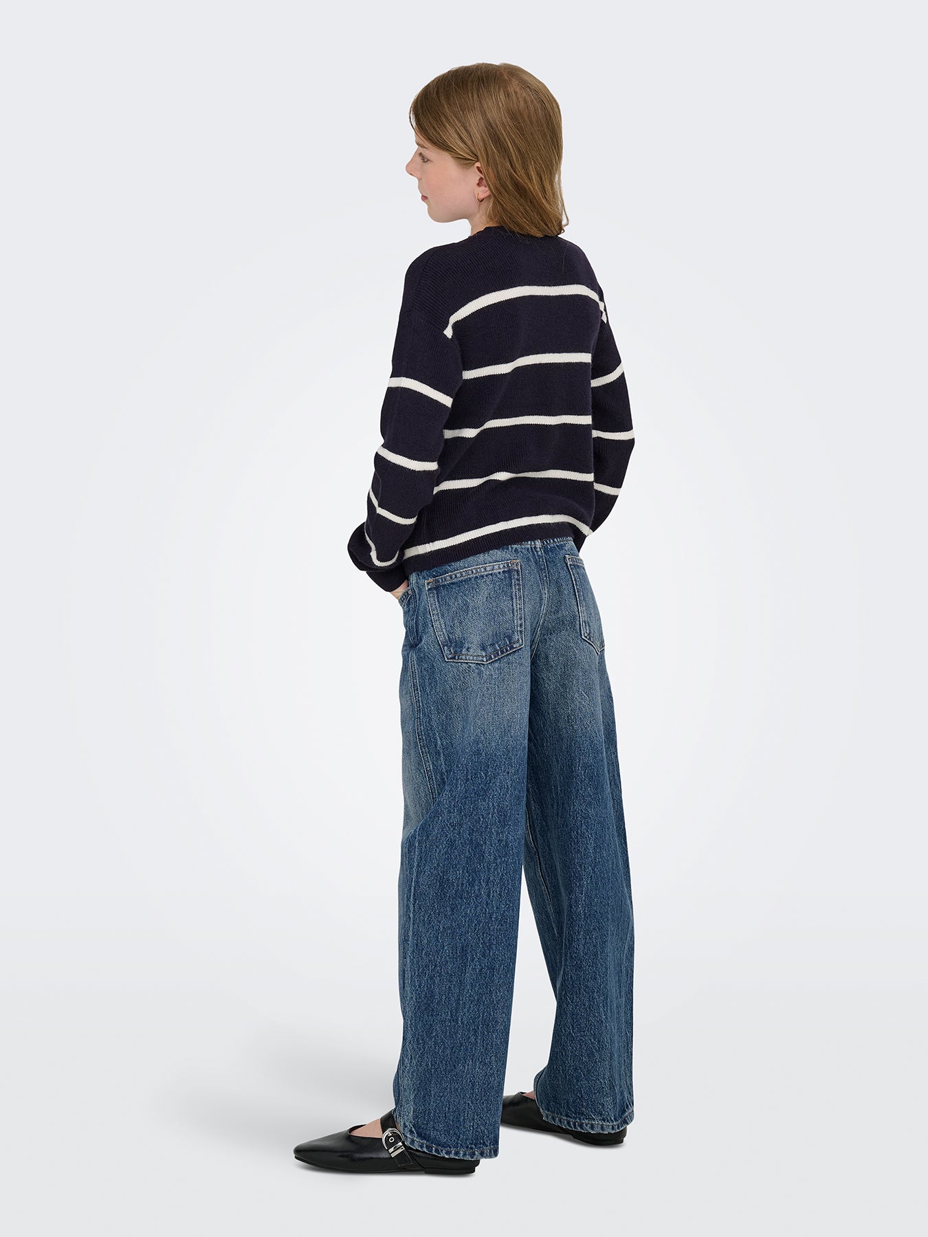 Girls’ Barrel Leg Denim Jeans Blue