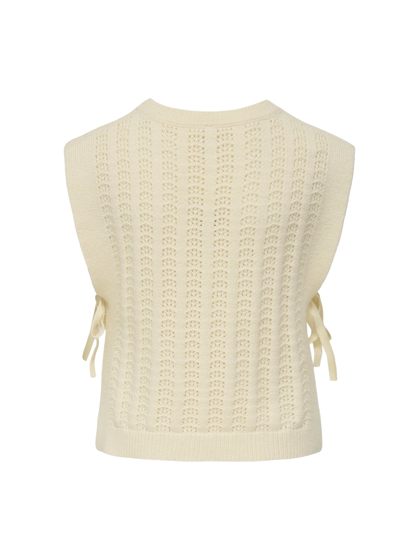 Girls’ Cotton Knit Vest Cream
