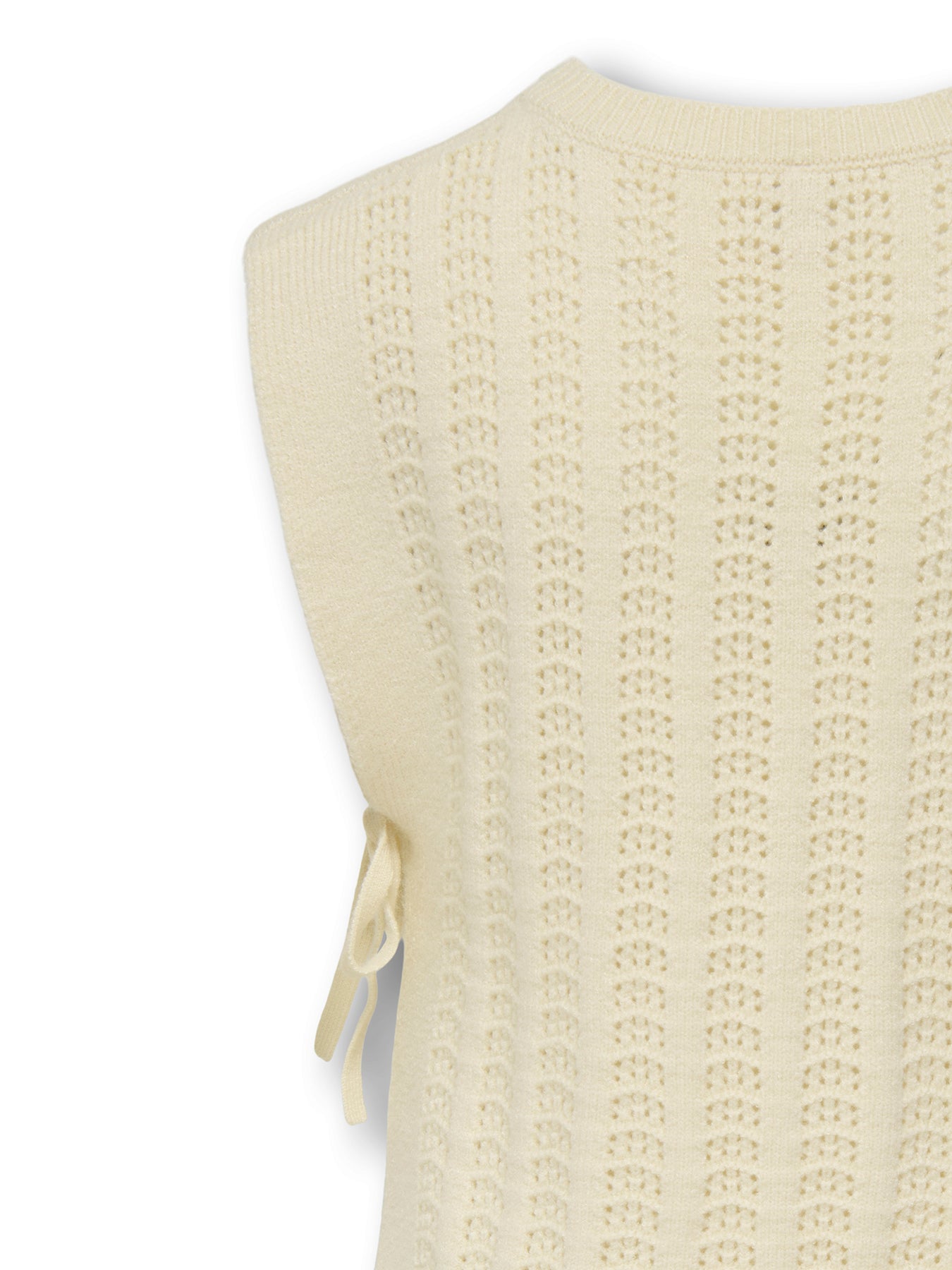 Girls’ Cotton Knit Vest Cream