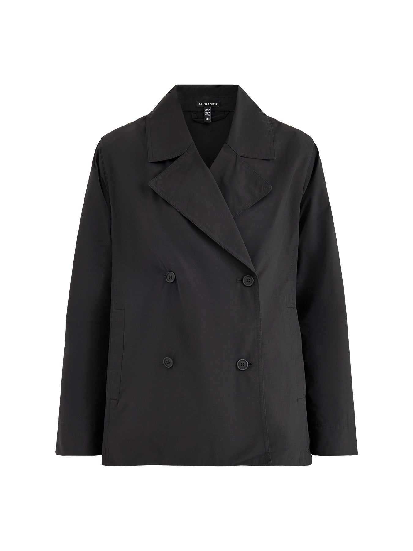 Short Trench Coat Black