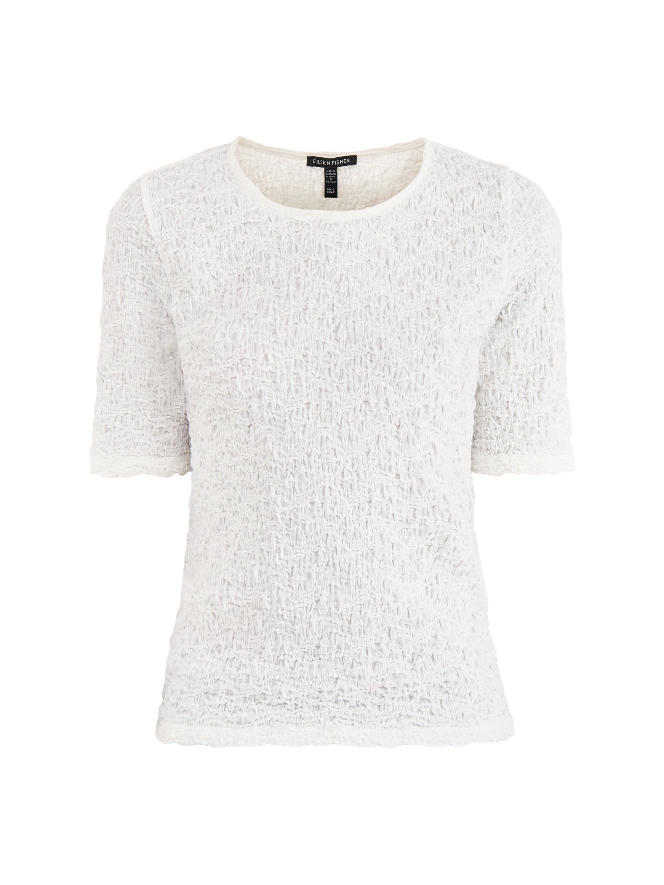 Crew Neck Snug Top Ivory