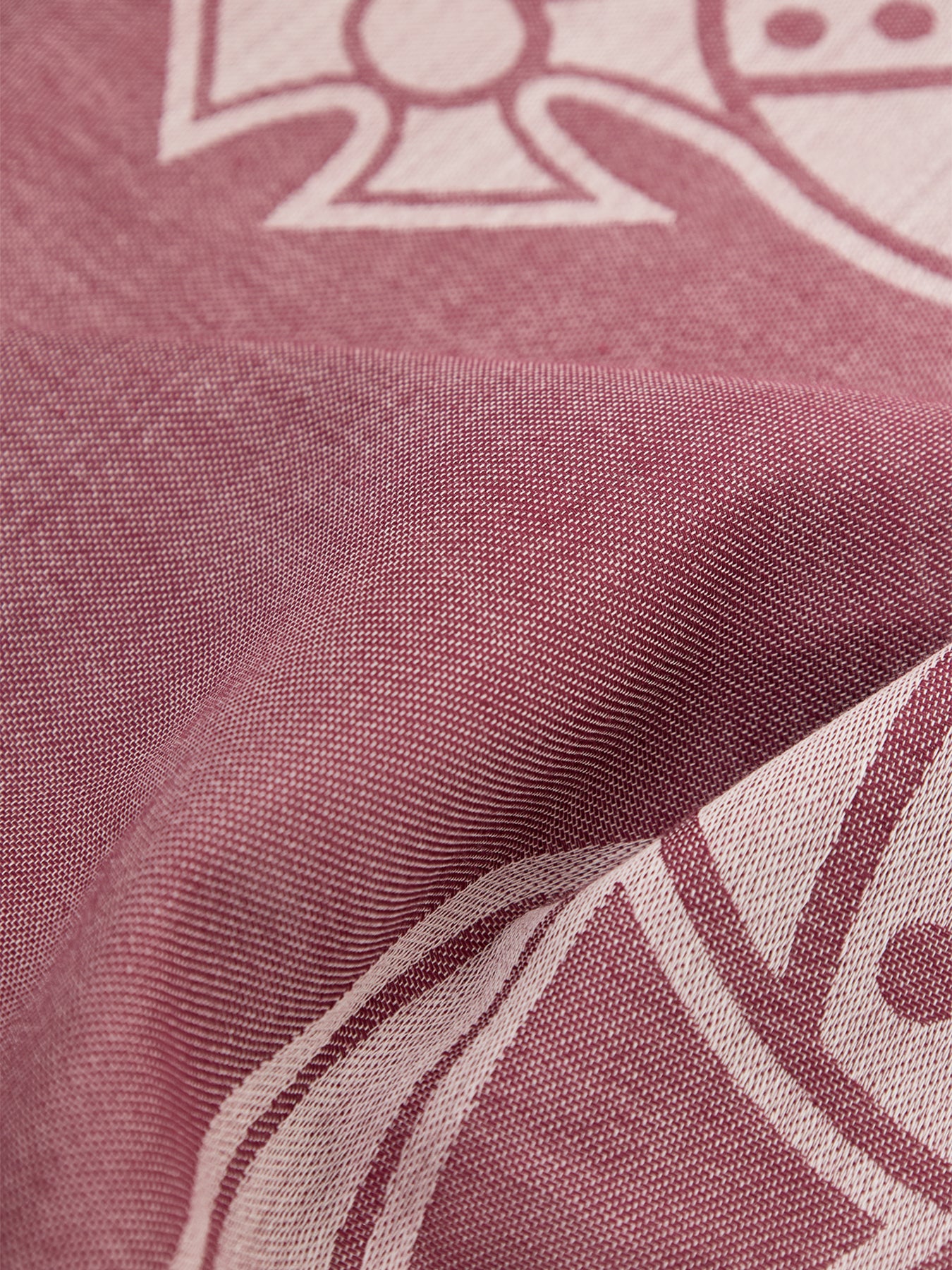 Orb Silk & Wool Mix Stole in Oxblood