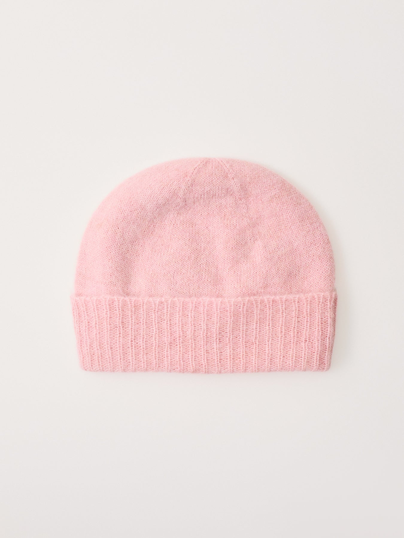 Fluffy Mohair Mix Beanie in Pink