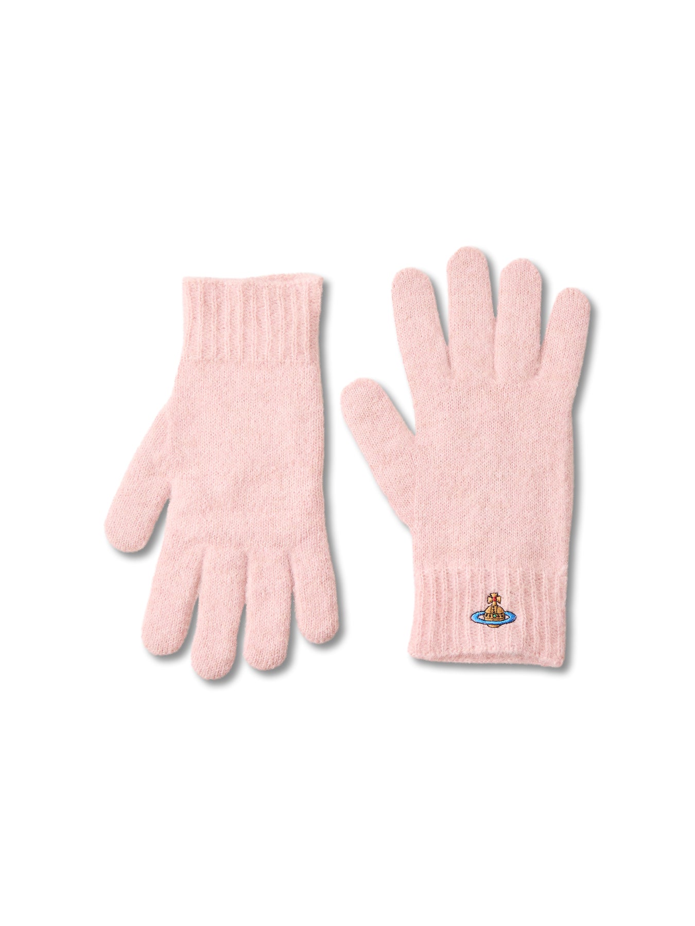 Fluffy Mohair Gloves Pink