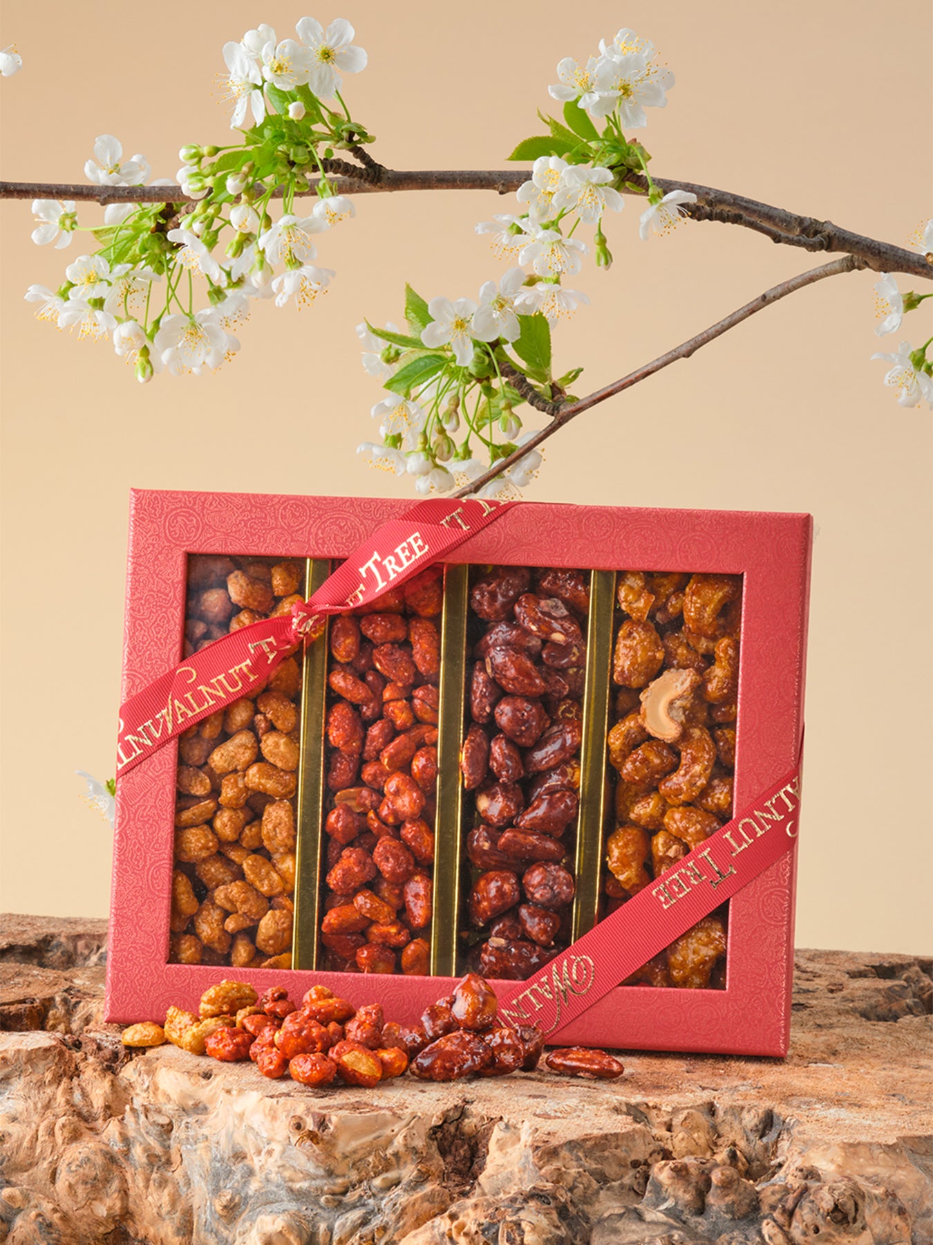 Four Stripe Caramelised Nut Gift Box