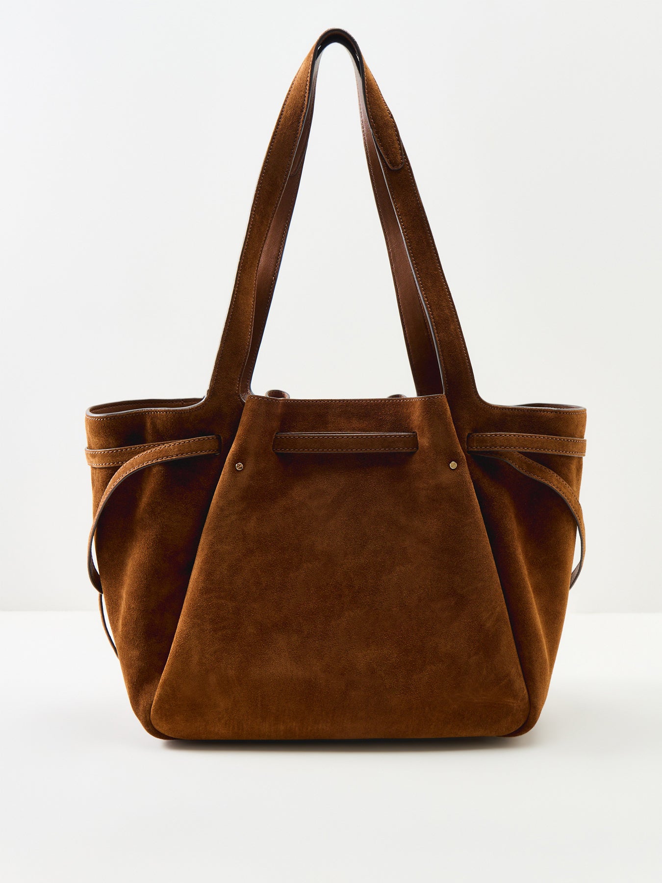 Romy Suede Tote Bag Tan