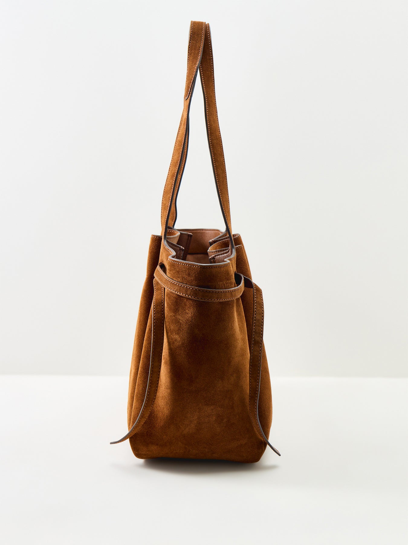 Romy Suede Tote Bag Tan