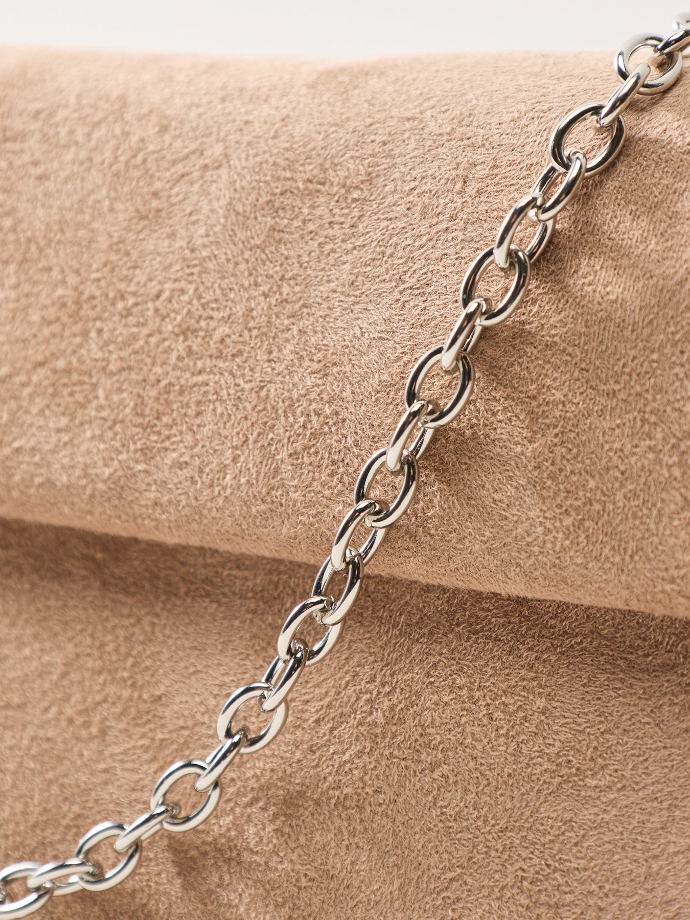 Suede Foldover Clutch Brown