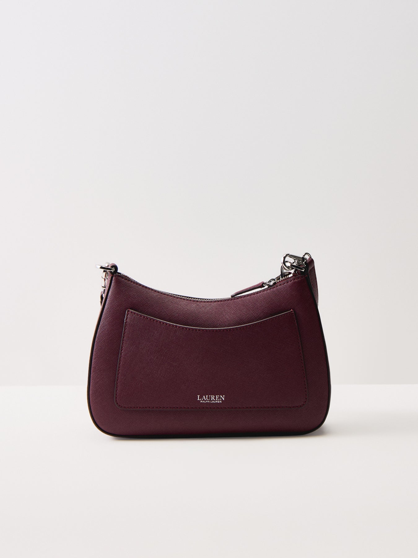Danni Medium Leather Shoulder Bag Dark Garnet