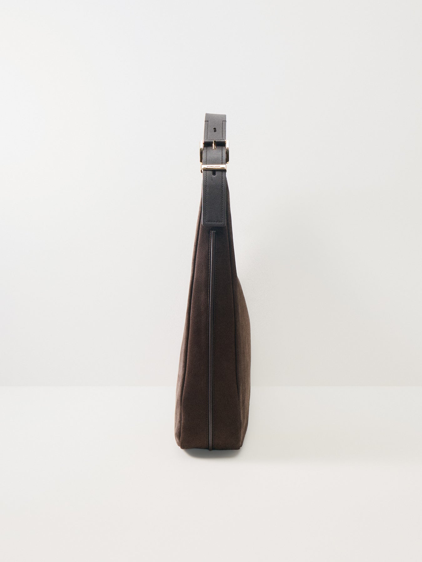 Nolita Suede Large Hobo Shoulder Chocolate Brown