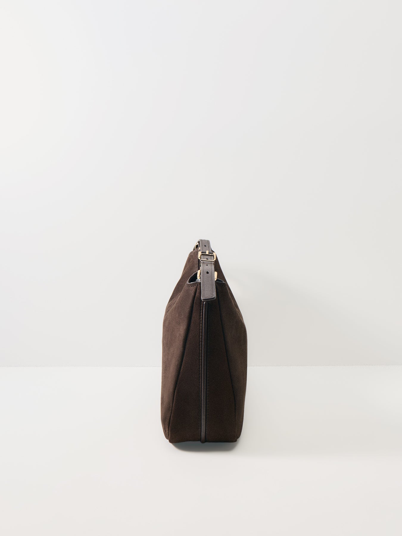 Nolita Suede Hobo Shoulder Chocolate Brown