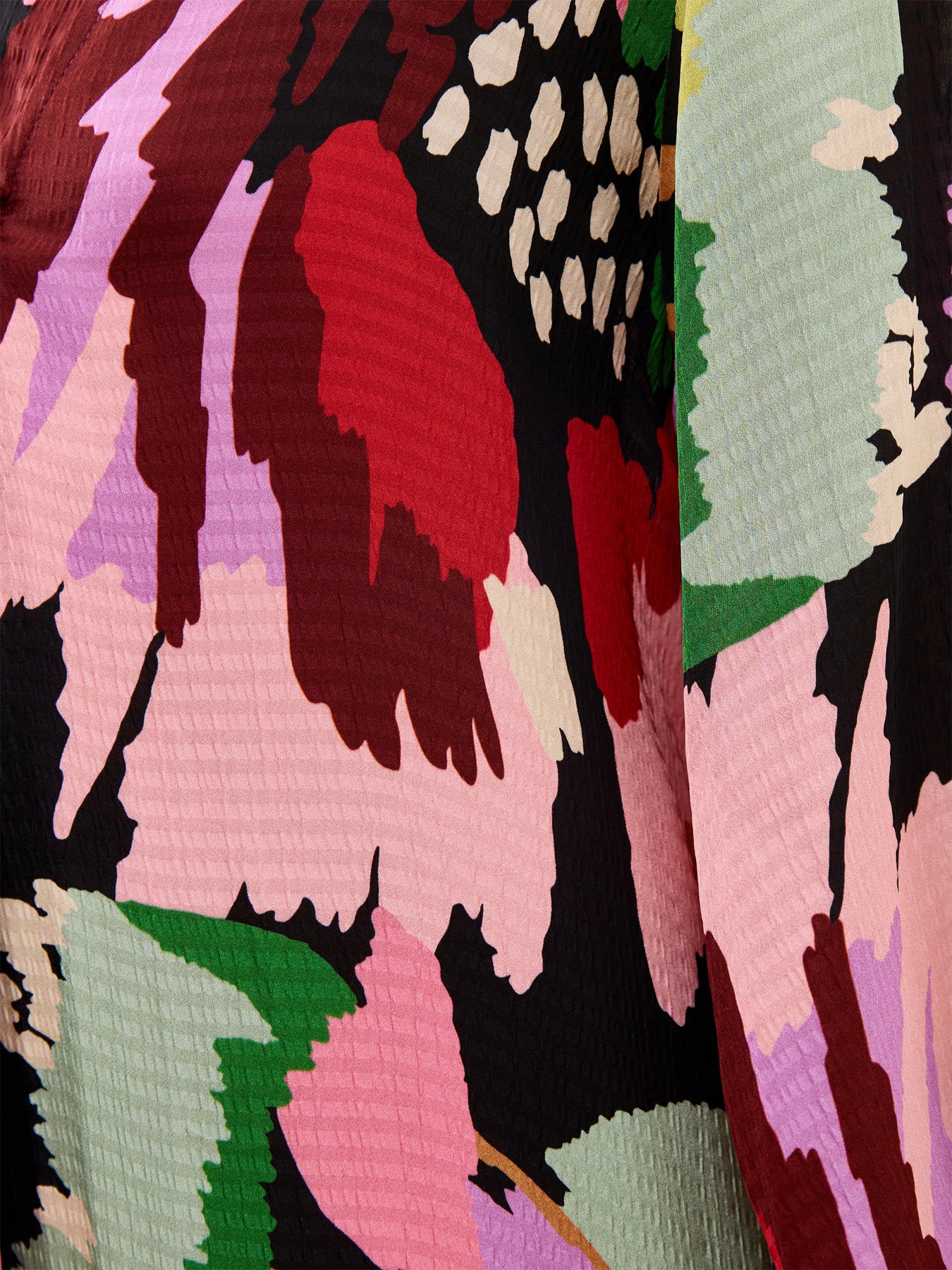 Large Floral Collage Dress Multi Colour