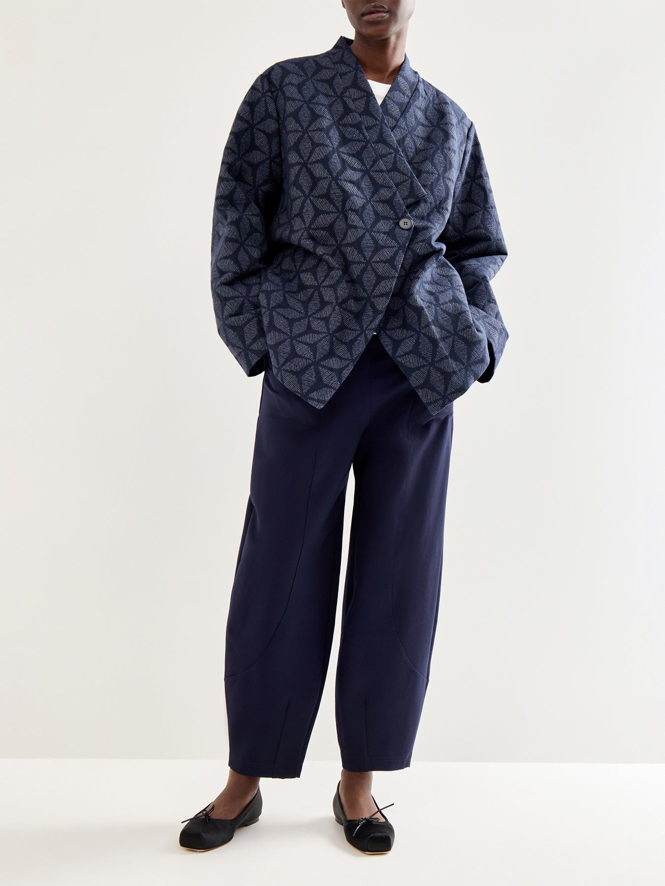 Ponte Bubble Trouser Black