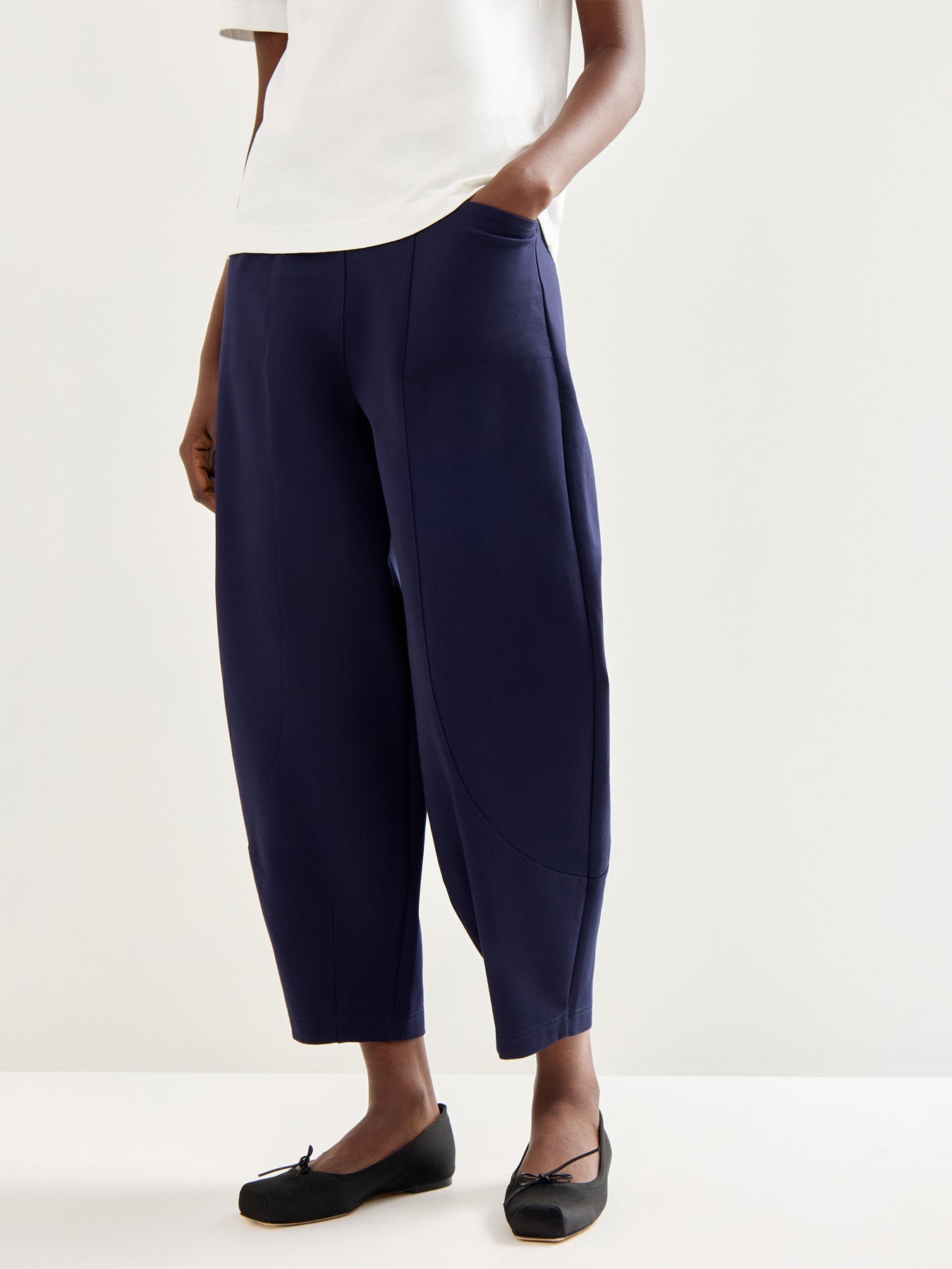 Ponte Bubble Trouser Black