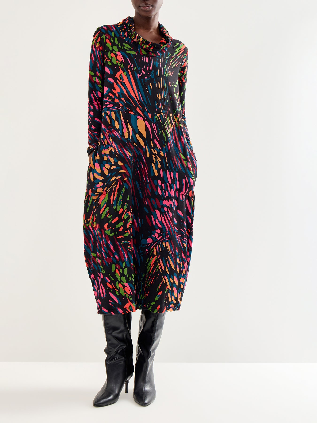 Bright Scattered Wings Dress Multi