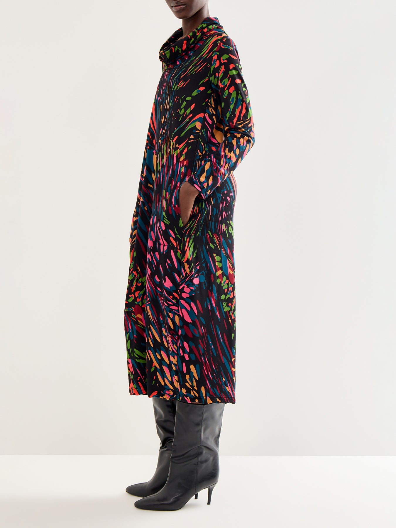 Bright Scattered Wings Dress Multi