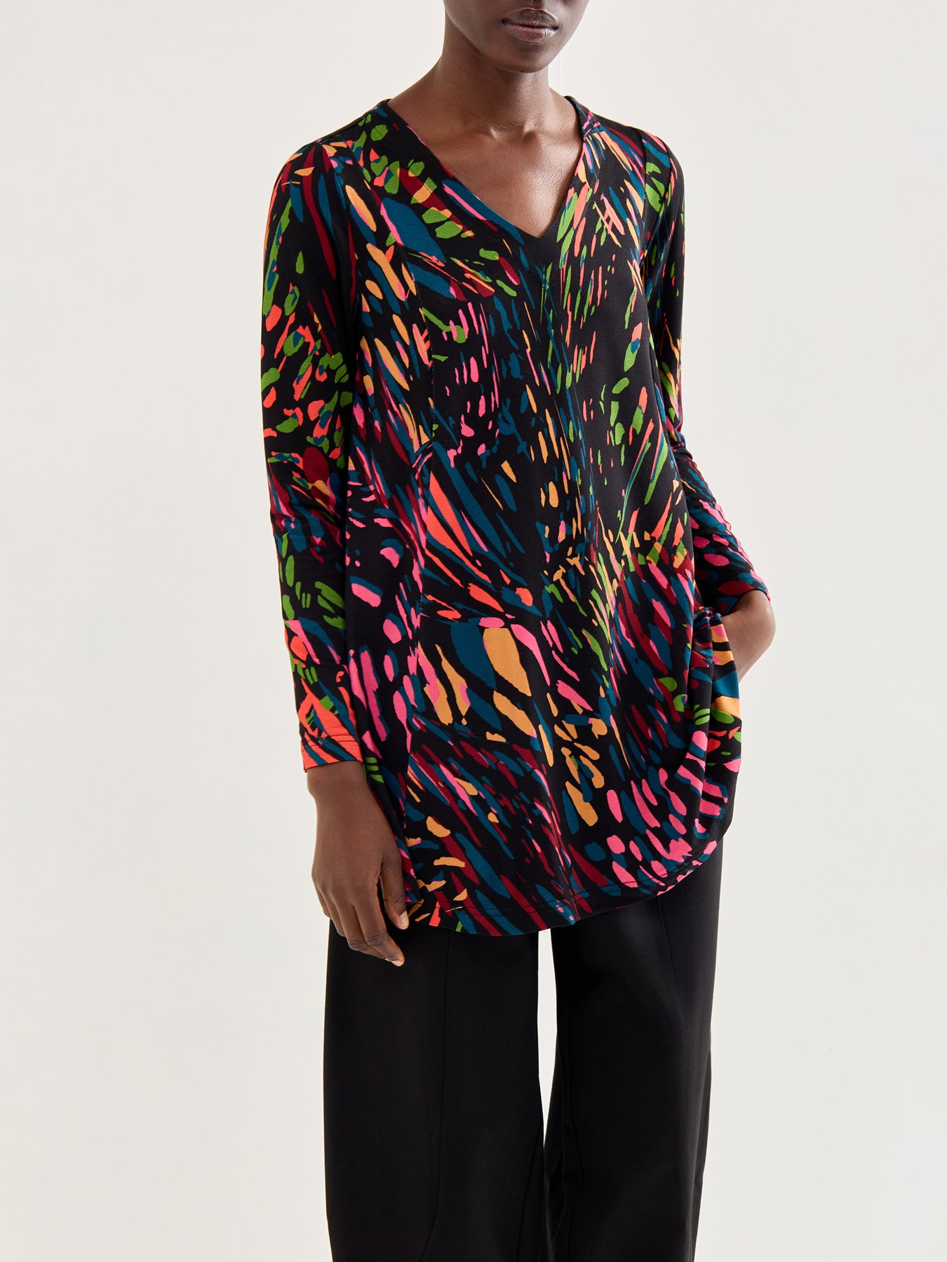 Bright Scattered Wings Top Multi