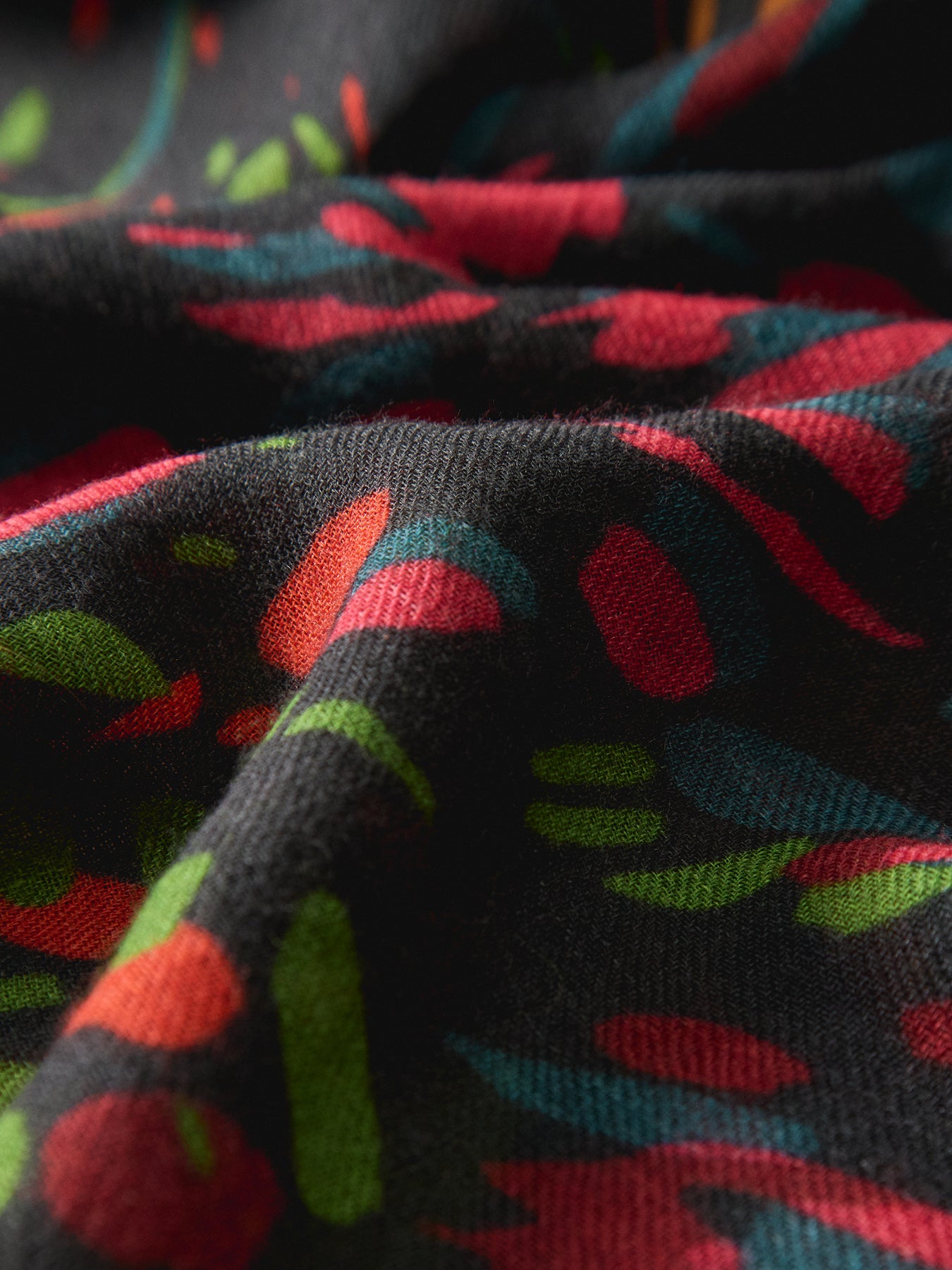 Bright Scattered Wings Print Scarf Multi